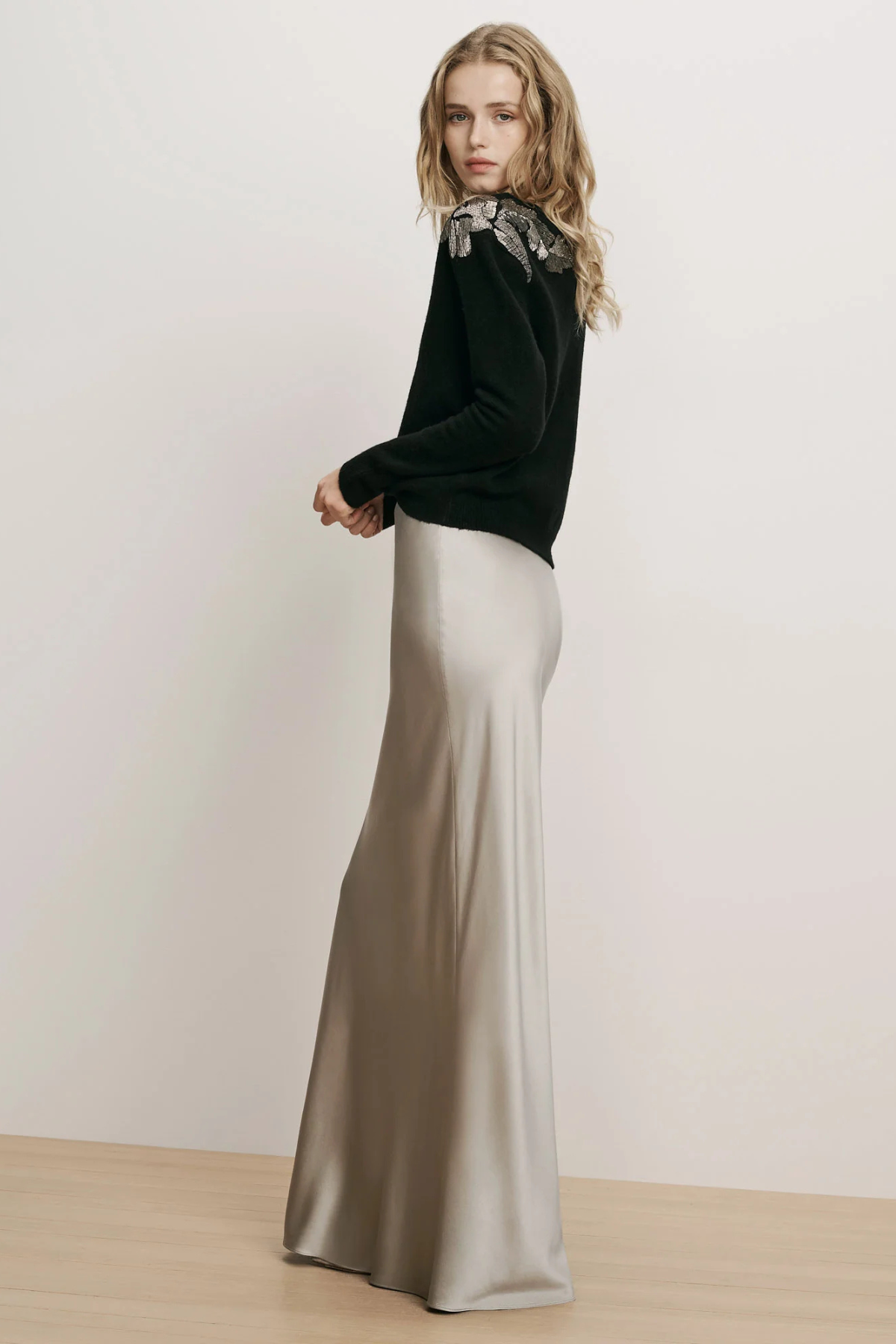 Veronica Beard Medina Skirt - Pewter