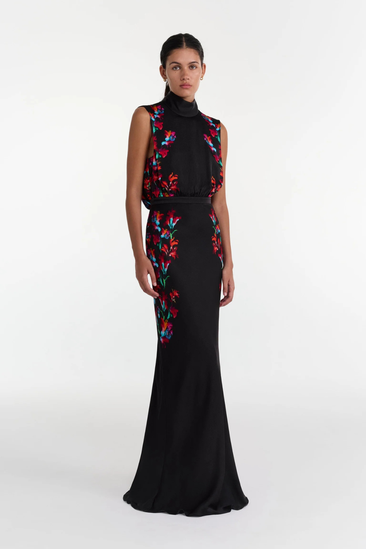 Saloni Fleur Dress - Aquarelle
