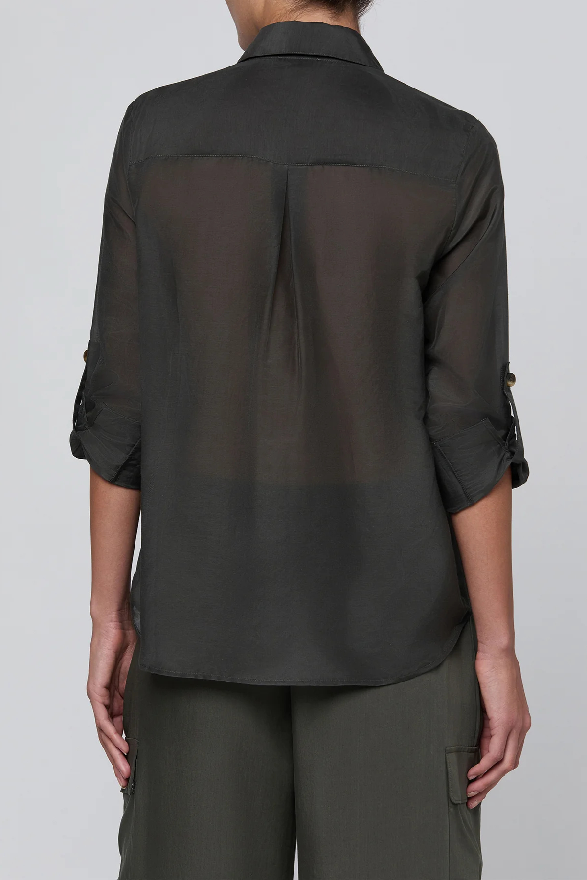L’AGENCE Pearson Military Blouse - Ash Olive