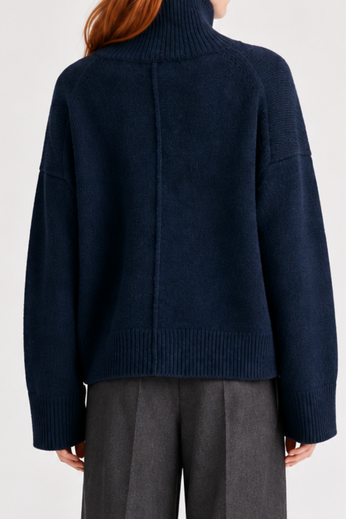 Loulou de Saison Jonah Turtleneck Sweater - Navy