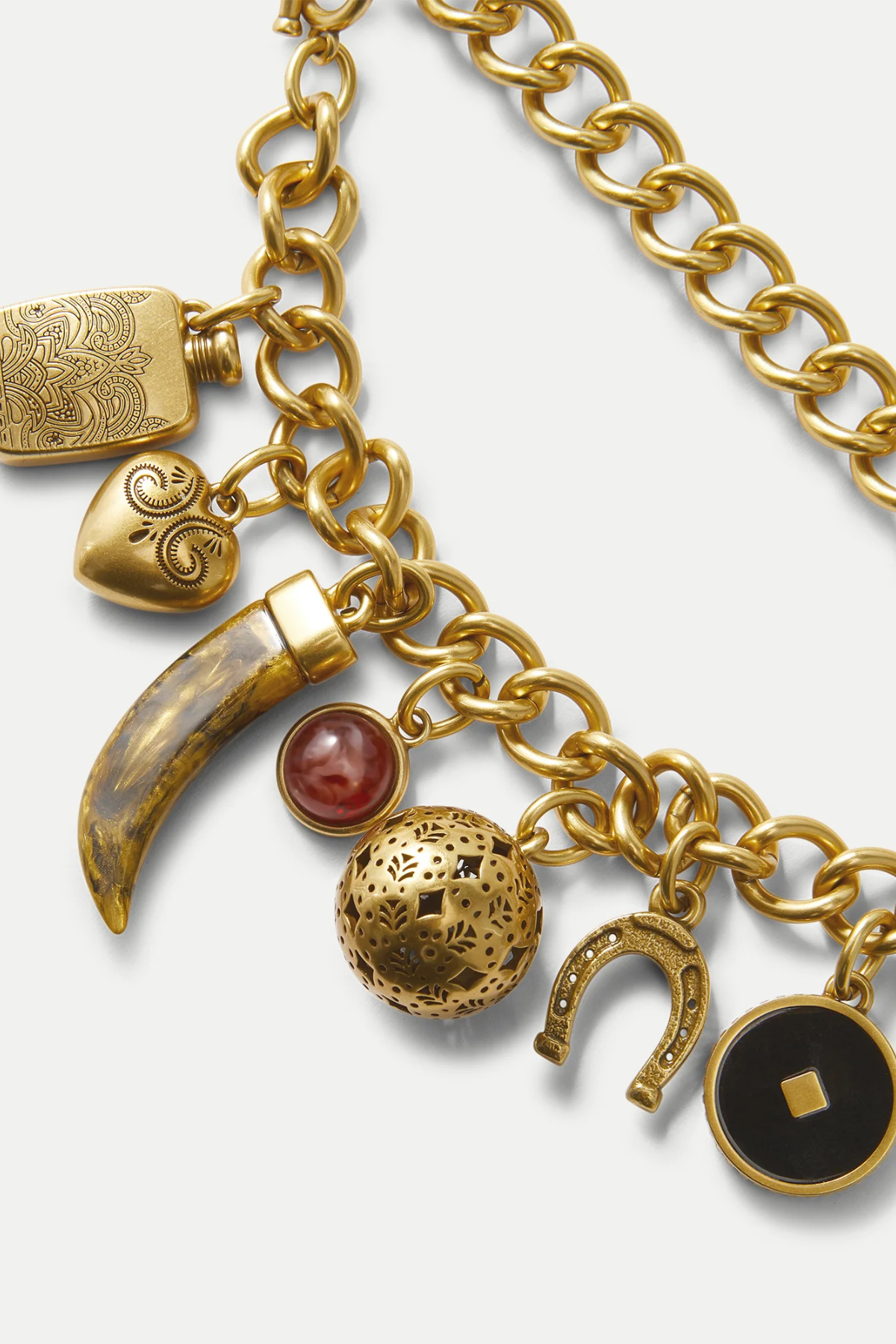 Veronica Beard Western Charms Chain Belt - Gold