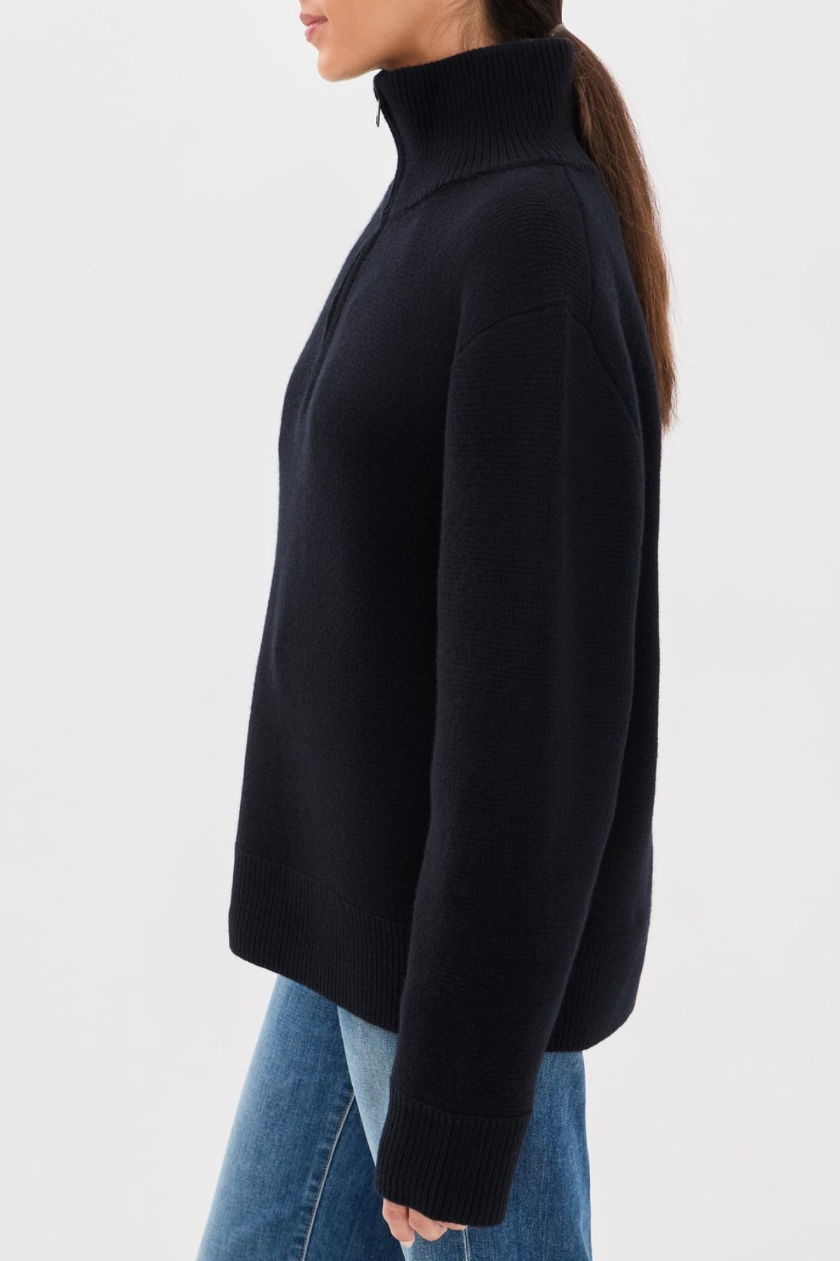 Nili Lotan Axel Sweater - Dark Navy
