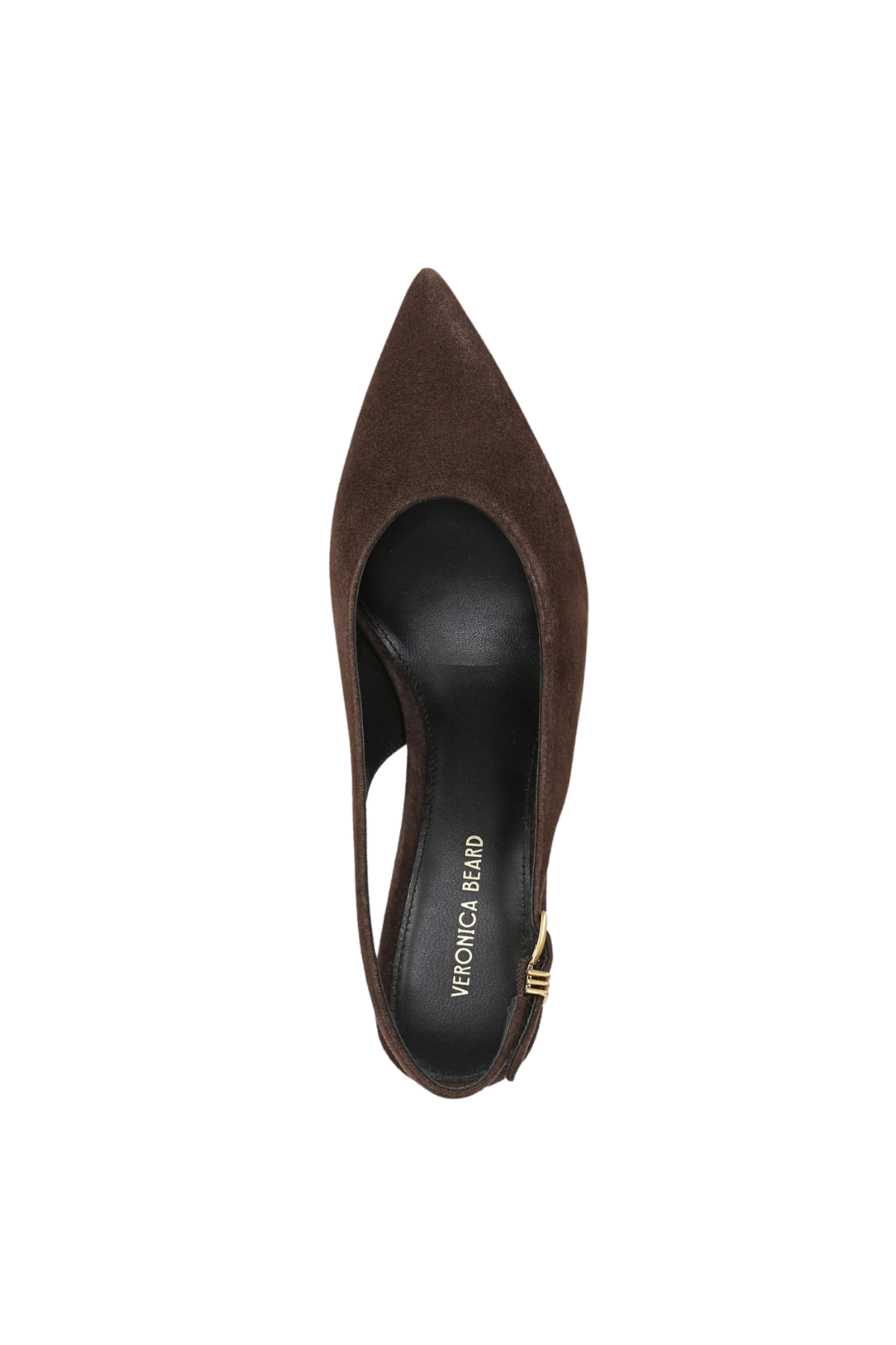 Veronica Beard Luciana Suede Slingback Heel - Espresso