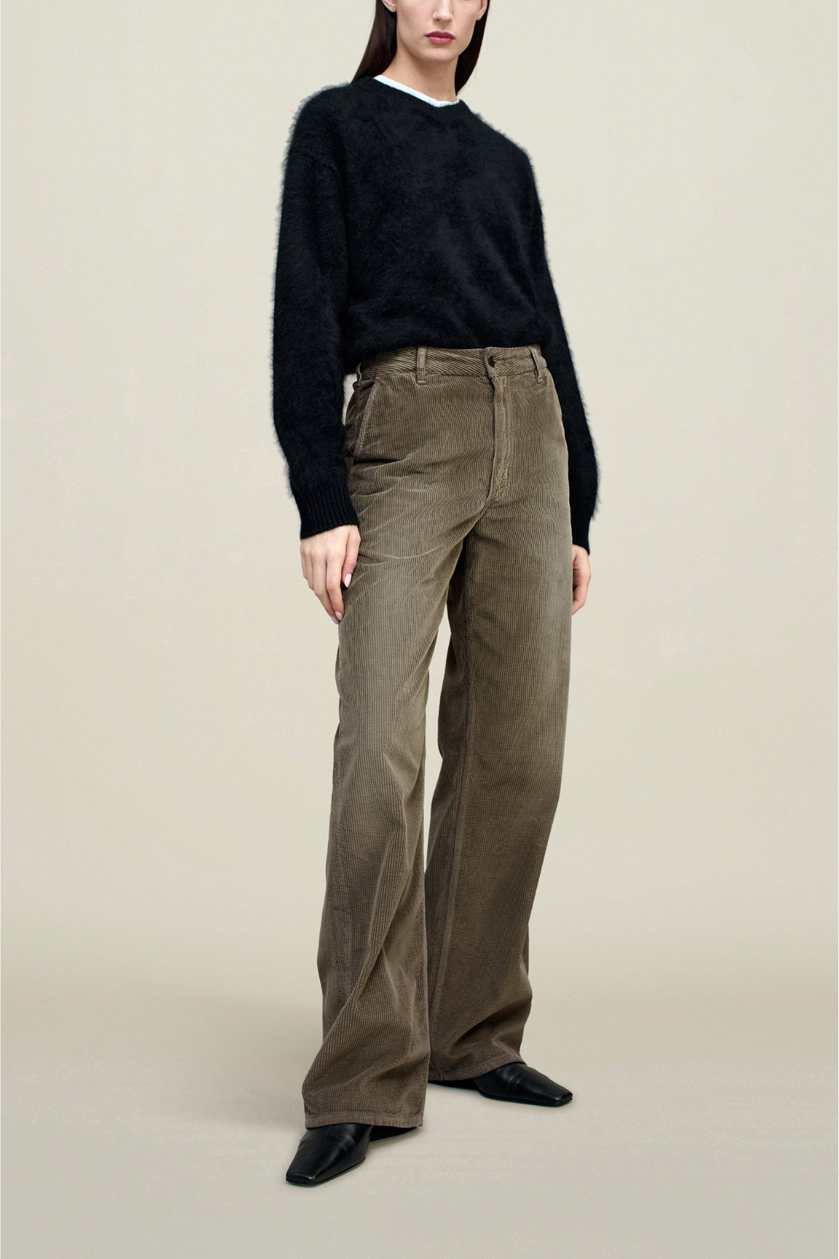 Kallmeyer Lena V-Neck in Brushed Cashmere Sweater