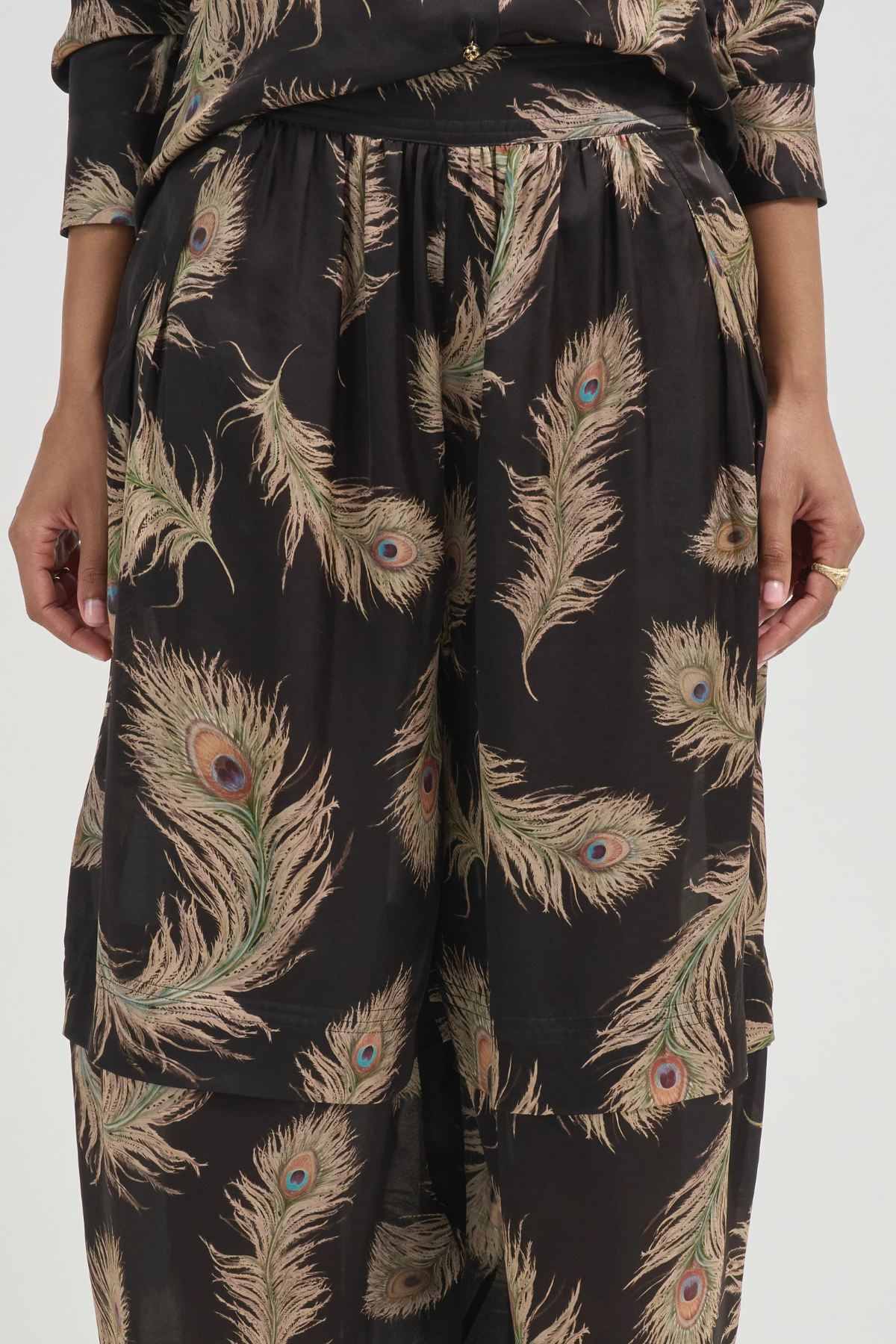 Zimmermann Valiant Harem Pant - Black Feather
