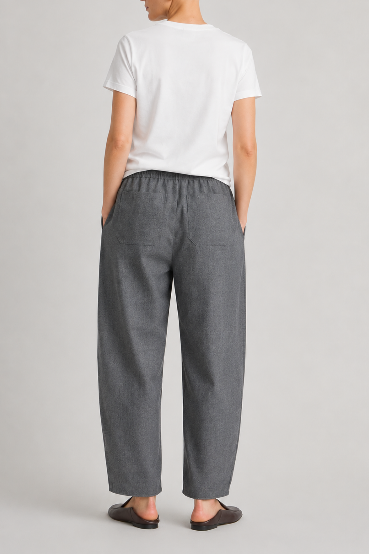 Apiece Apart Everyday Pull On Pant - Grey Melange