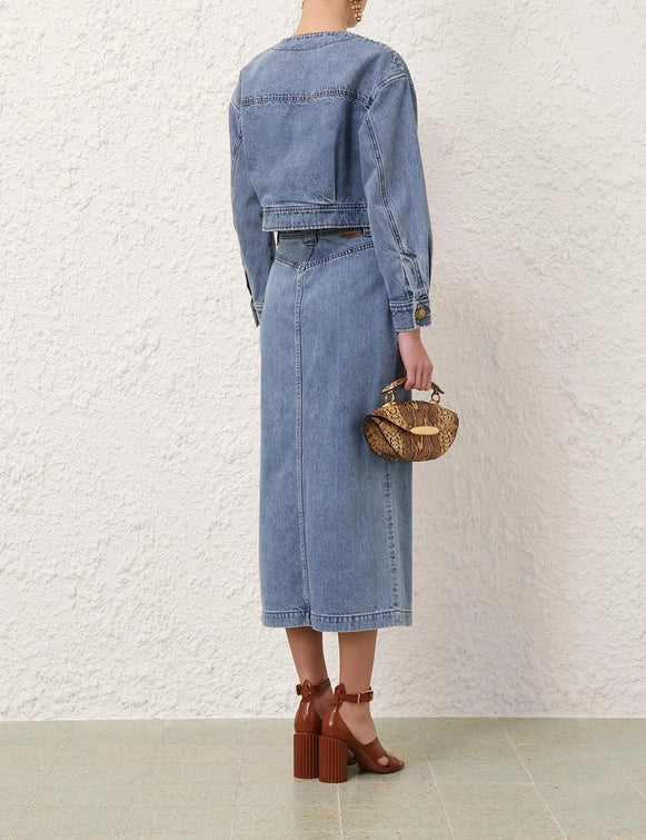 Zimmermann Denim Cropped Jacket