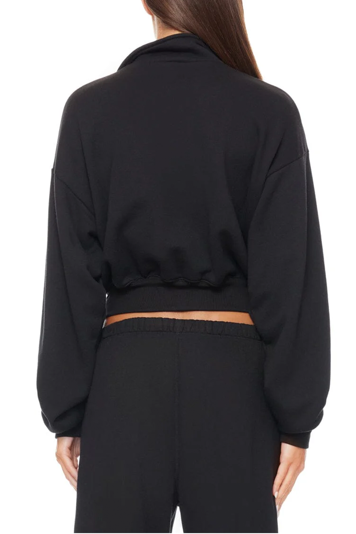 Éterne Cropped Half-Zip Sweatshirt