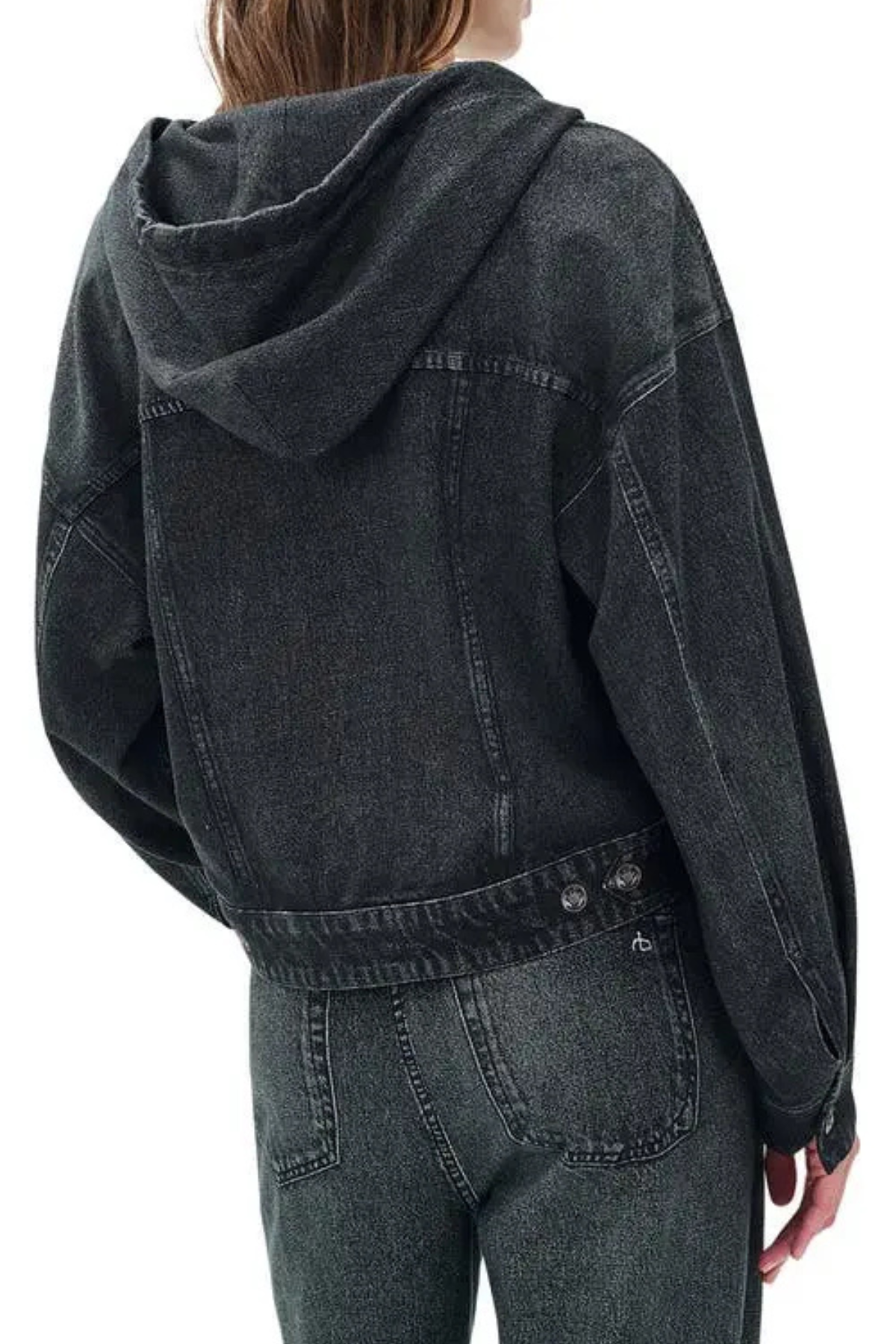 Rag & Bone Miramar Terry Hood Trucker Jacket