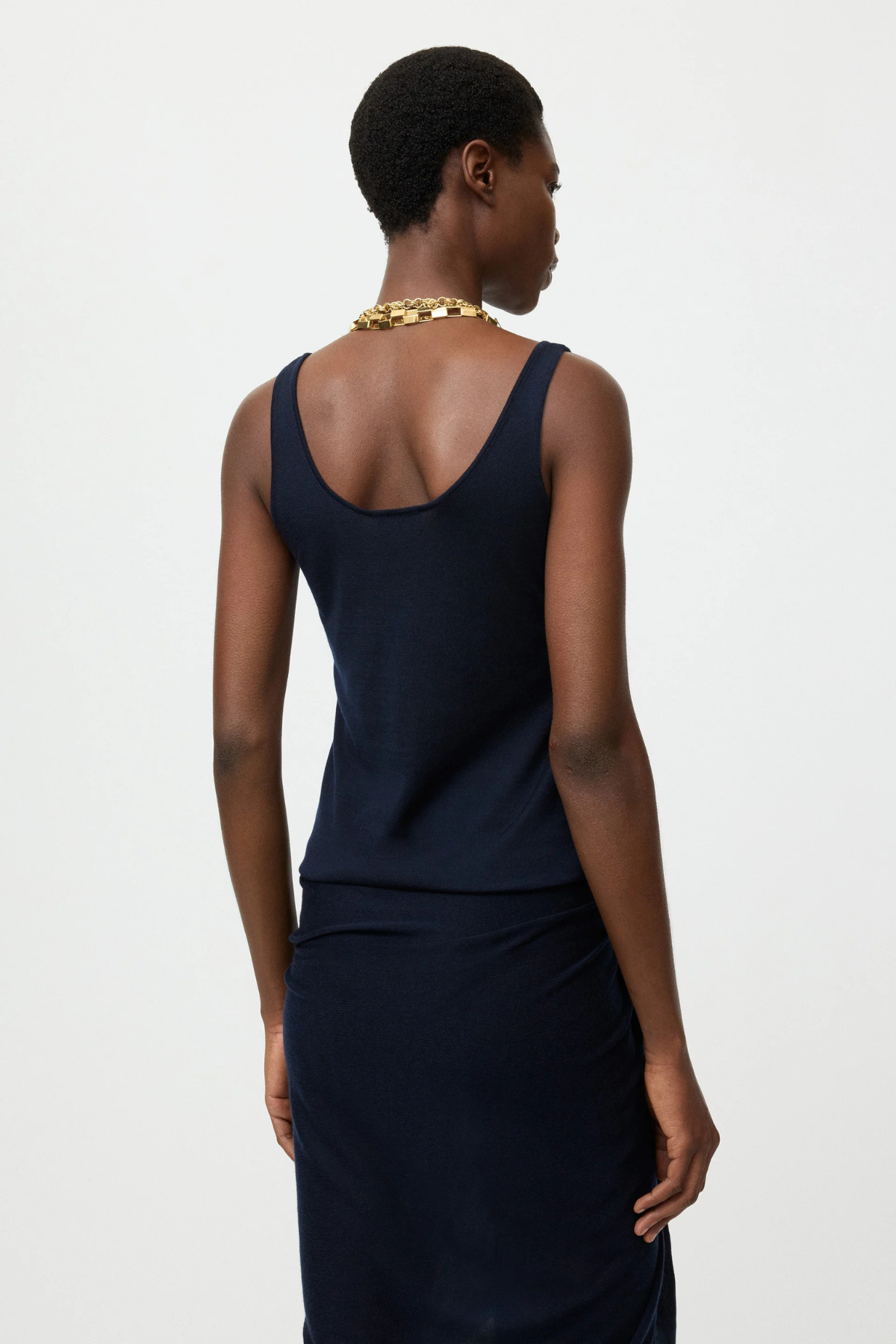 Soft Goat Featherlight Singlet - Navy