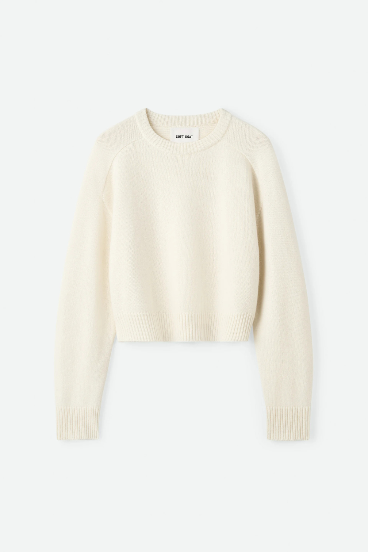 Soft Goat Cashmere Top - Feather White