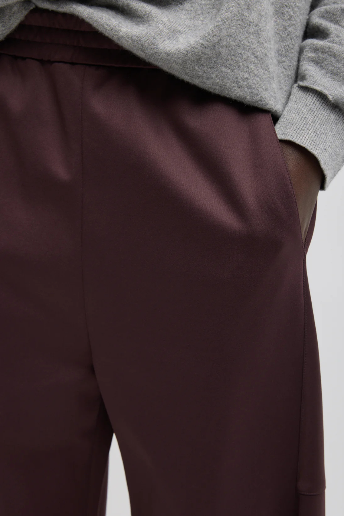 Tibi Active Knit Winslow Pant - Brown