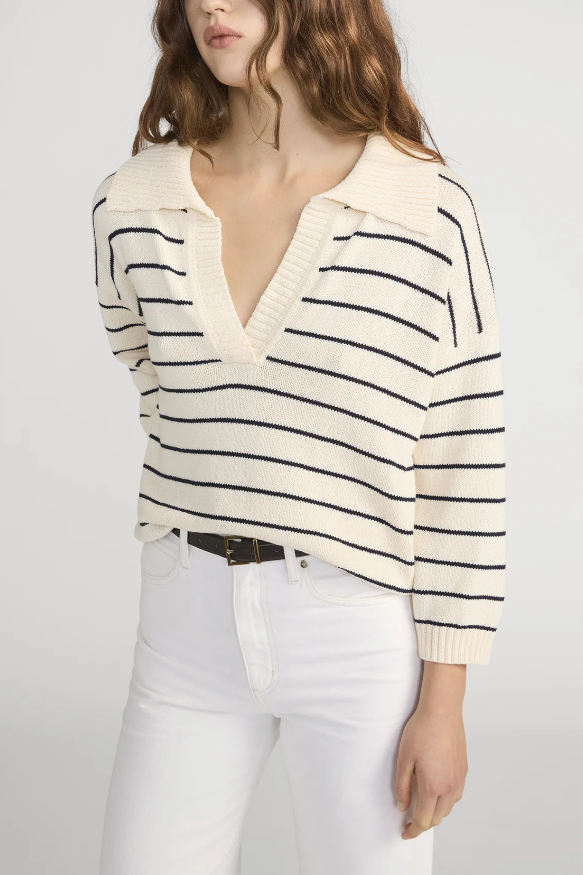 Frame The Striped Easy Pullover