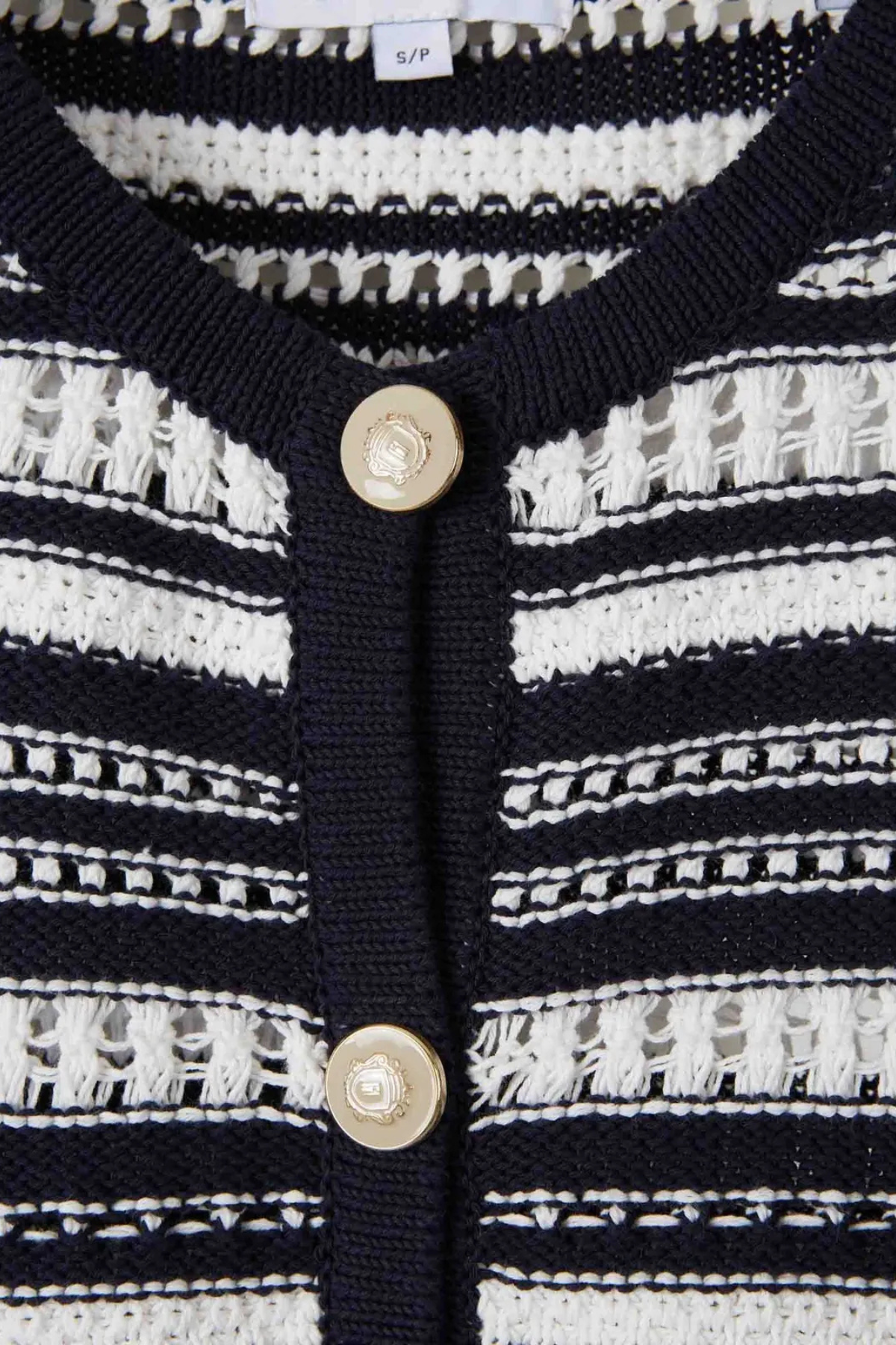 Veronica Beard Bellingham Cardigan - Navy/ Dove