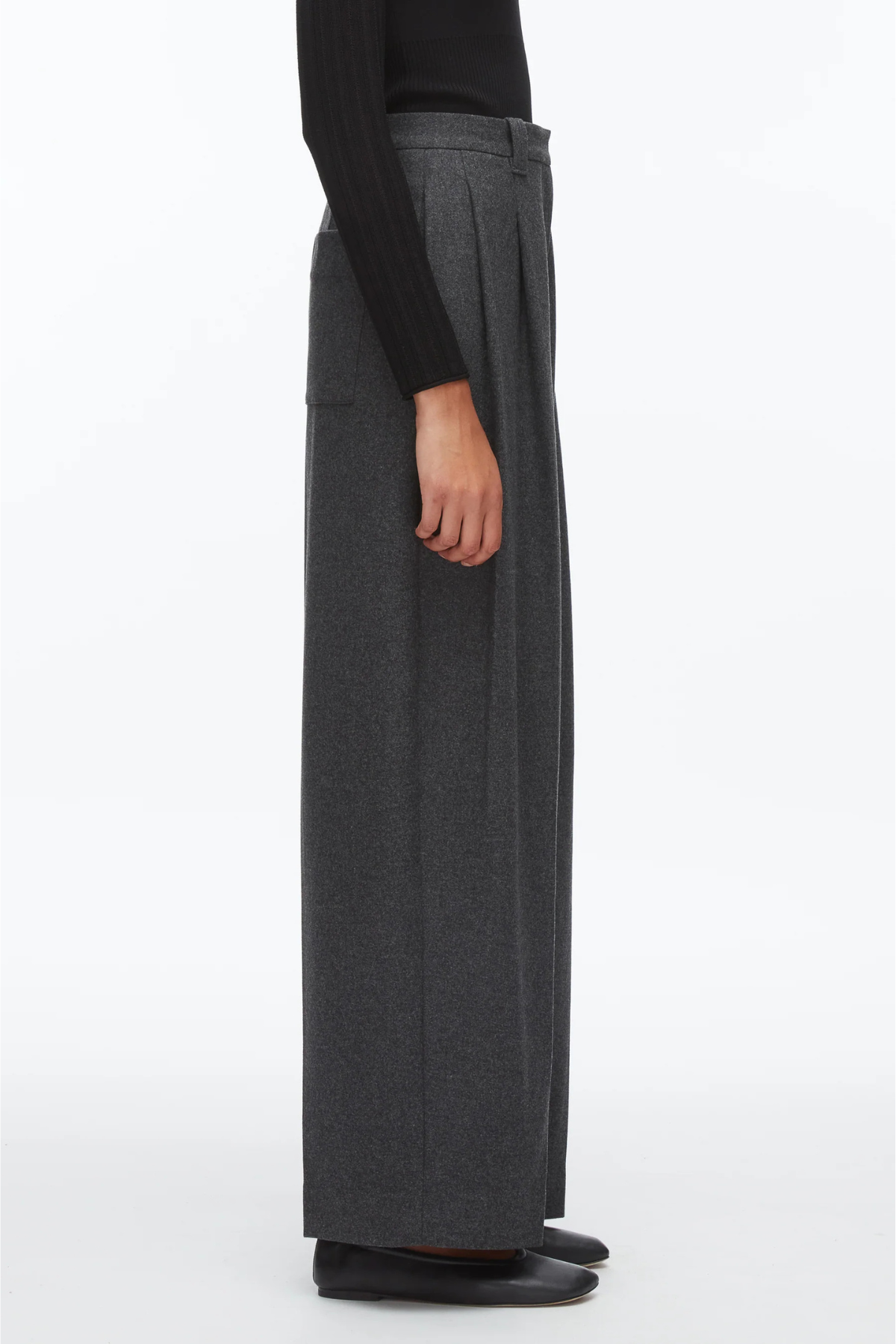 3.1 Phillip Lim Flannel Double Pleat Trouser