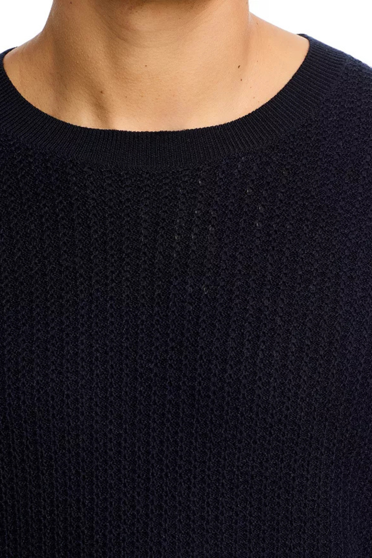 Frame Men's Textured Crewneck Sweater - Dark Navy