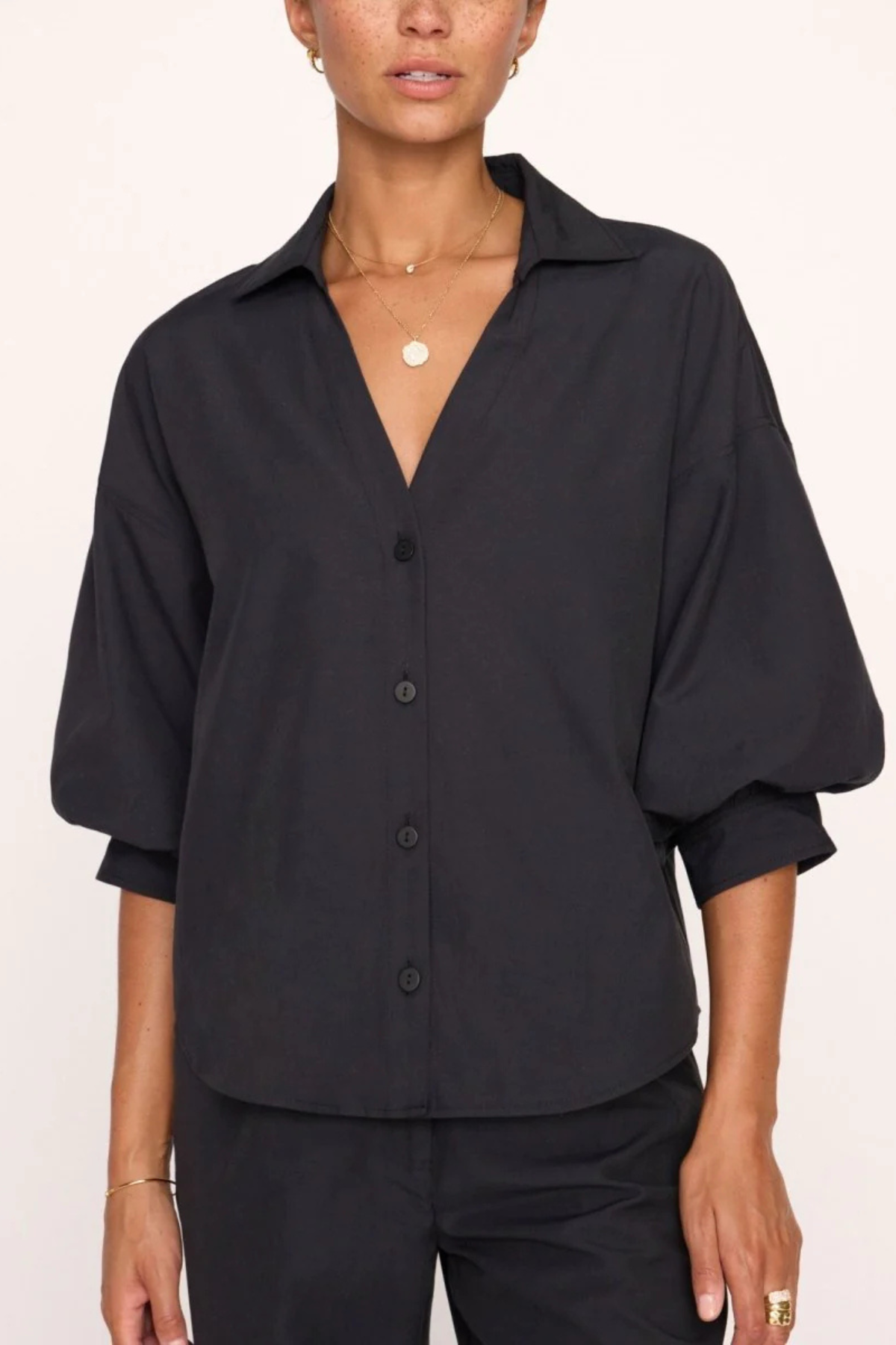Brochu Walker The Kate Shirt - Black Onyx