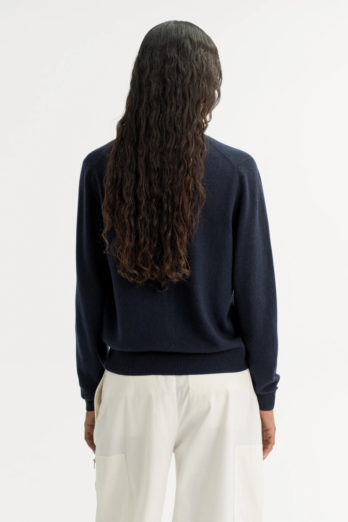 Soft Goat Cardigan - Navy