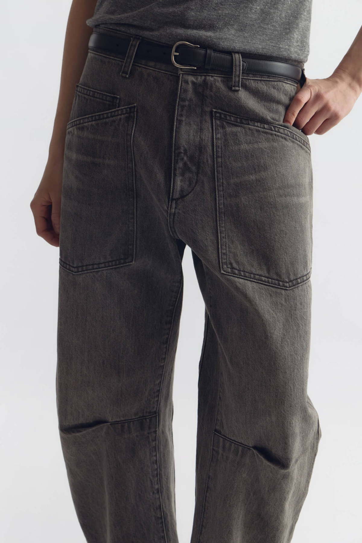 Nili Lotan Shon Pant - Ash Grey Wash
