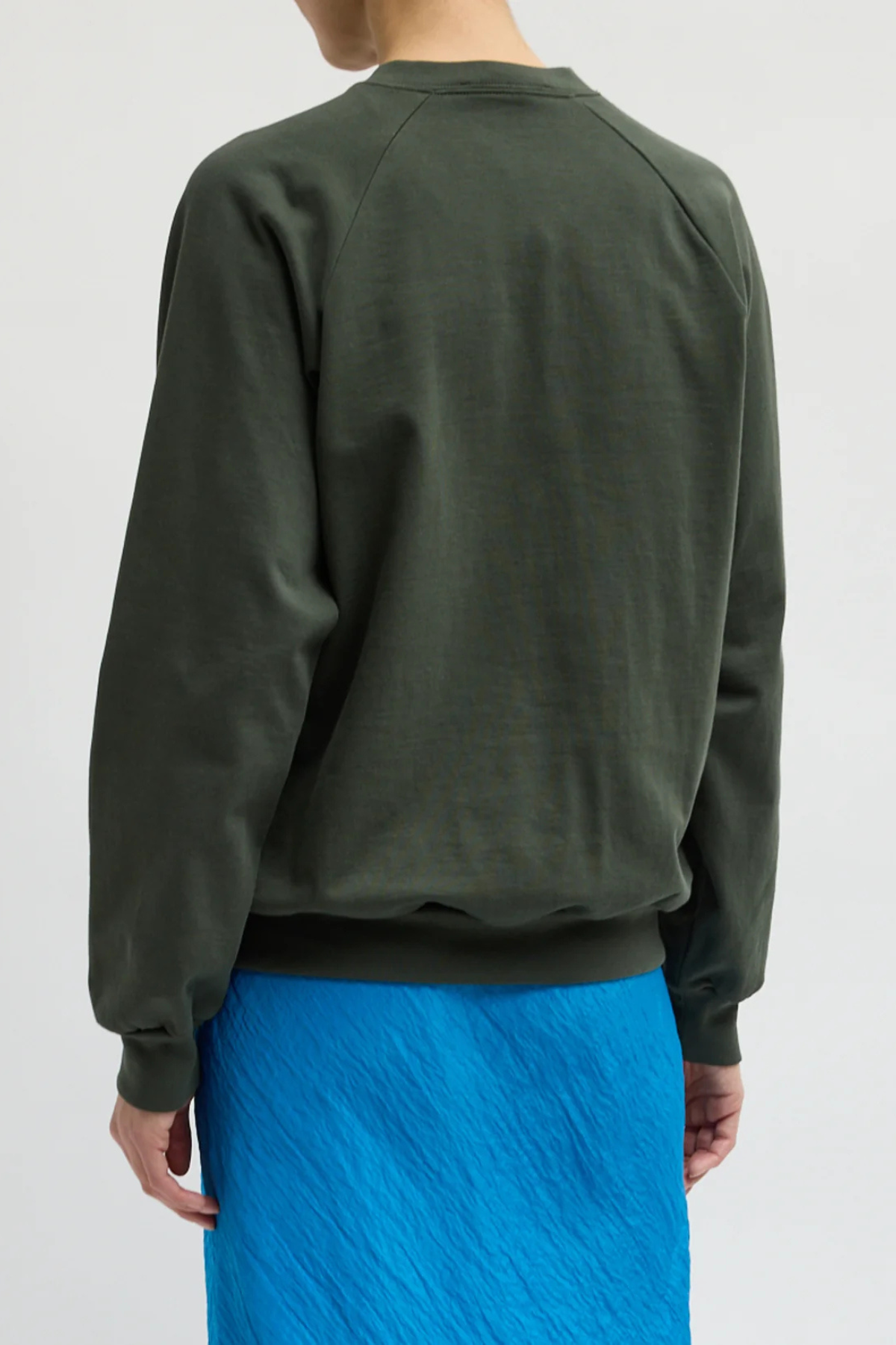 Tibi Perfect T Vintage Sweatshirt - Army Green