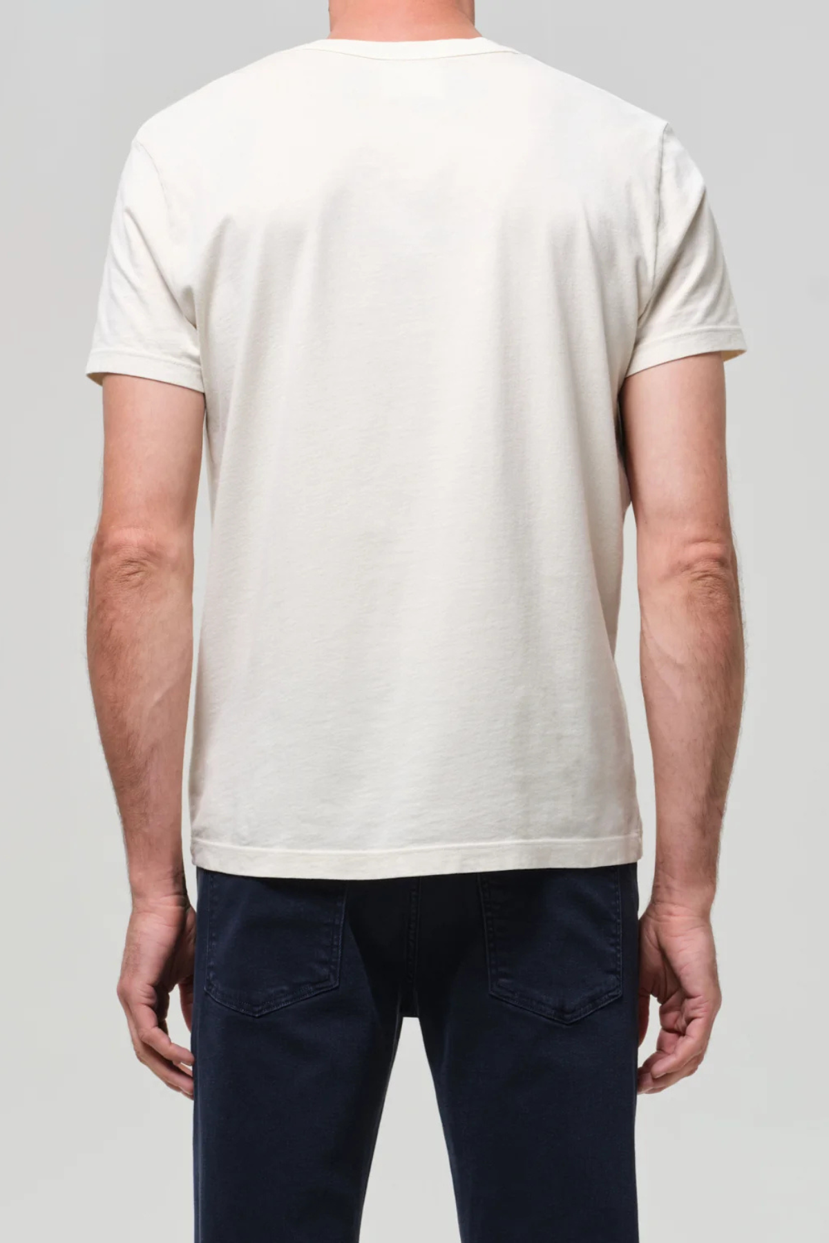 Citizens of Humanity Men's Everyday Short Sleeve Tee - Ecru