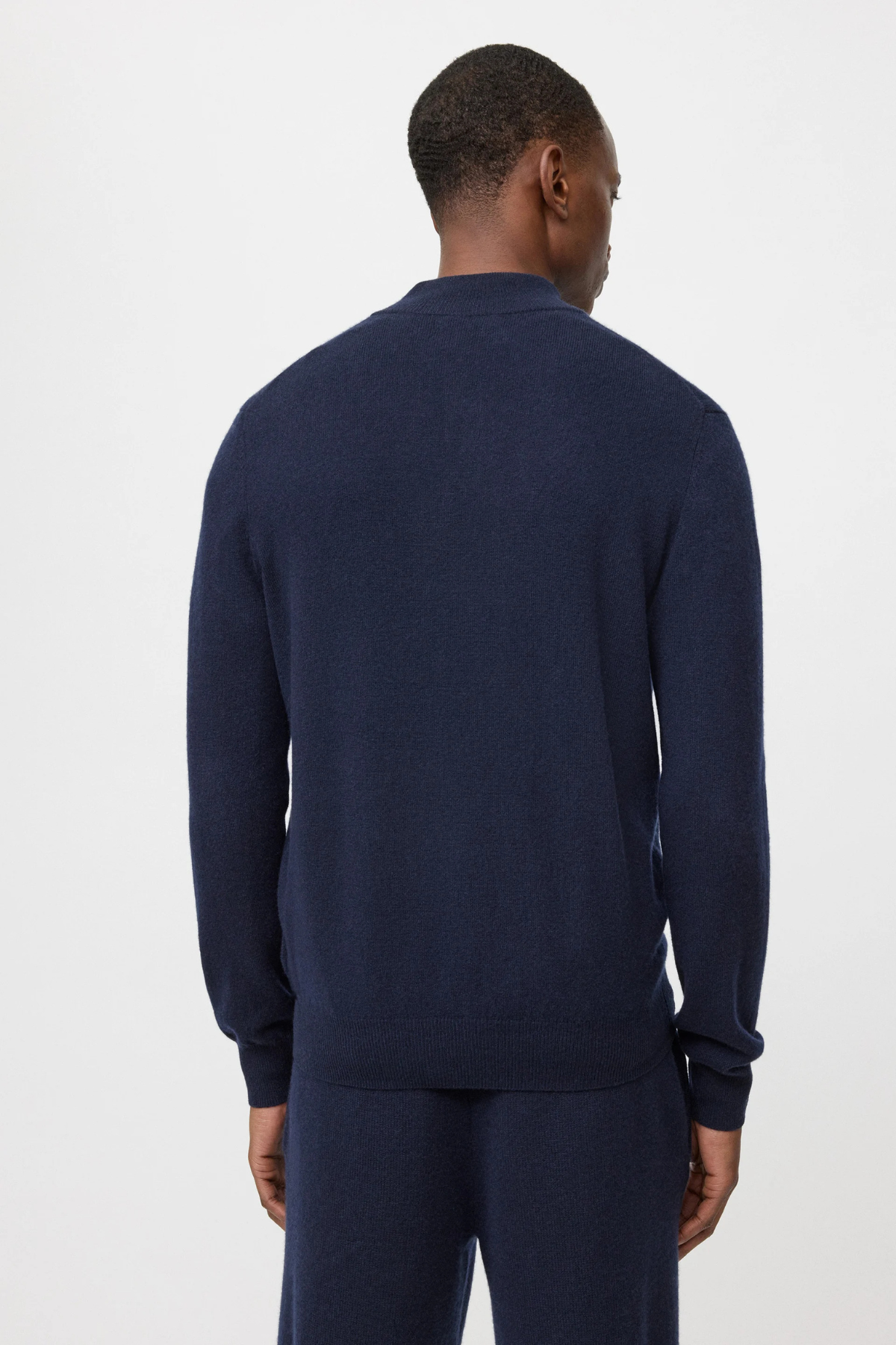 Soft Goat Men's Half Zip - Navy