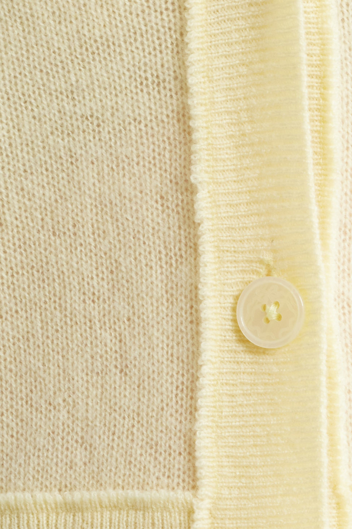 LoveShackFancy Lawrence Cardigan - Light Lemon