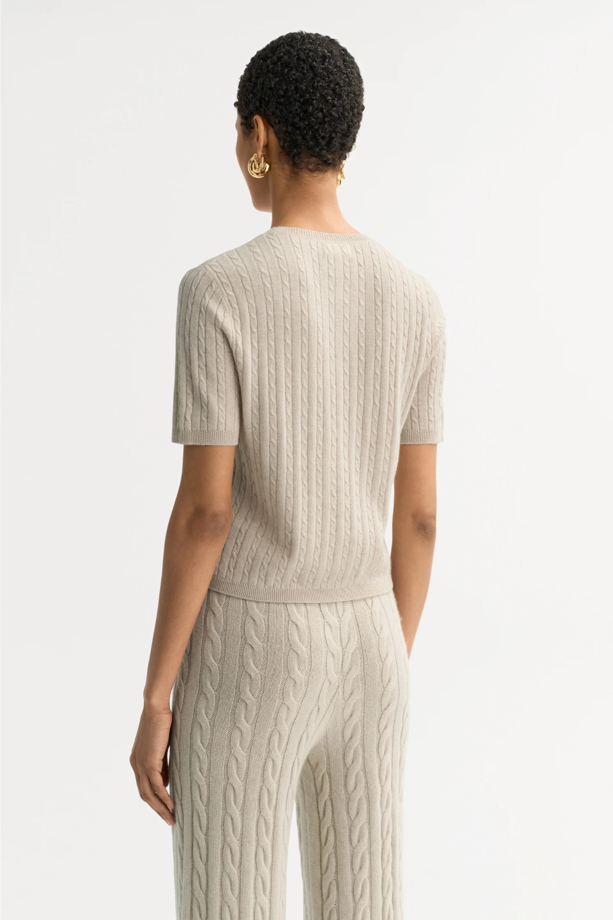 Soft Goat Cable Knit Top