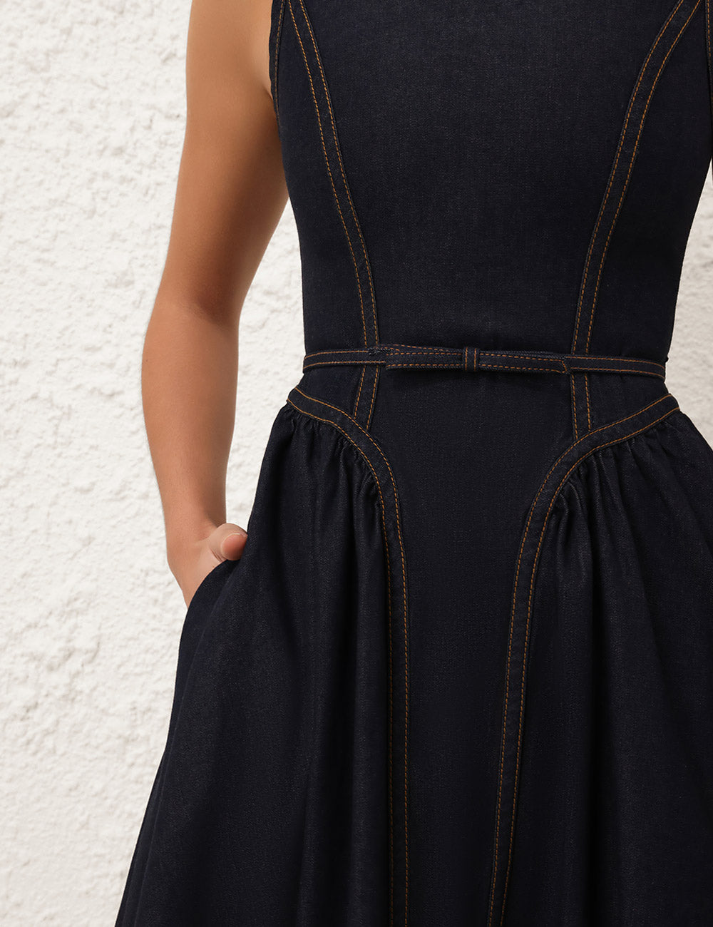 ZIMMERMANN Devi Floral-Lace Paneled Midi Dress | Canada | USA
