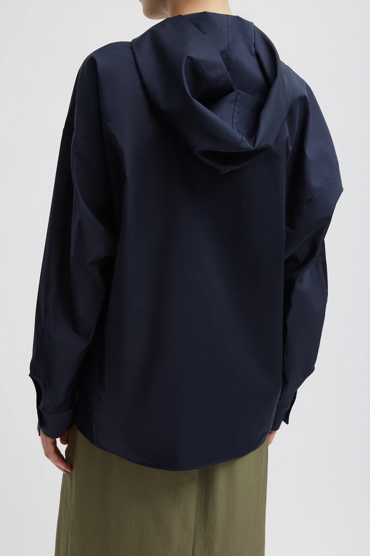 Tibi Eco Poplin Hooded Shirt