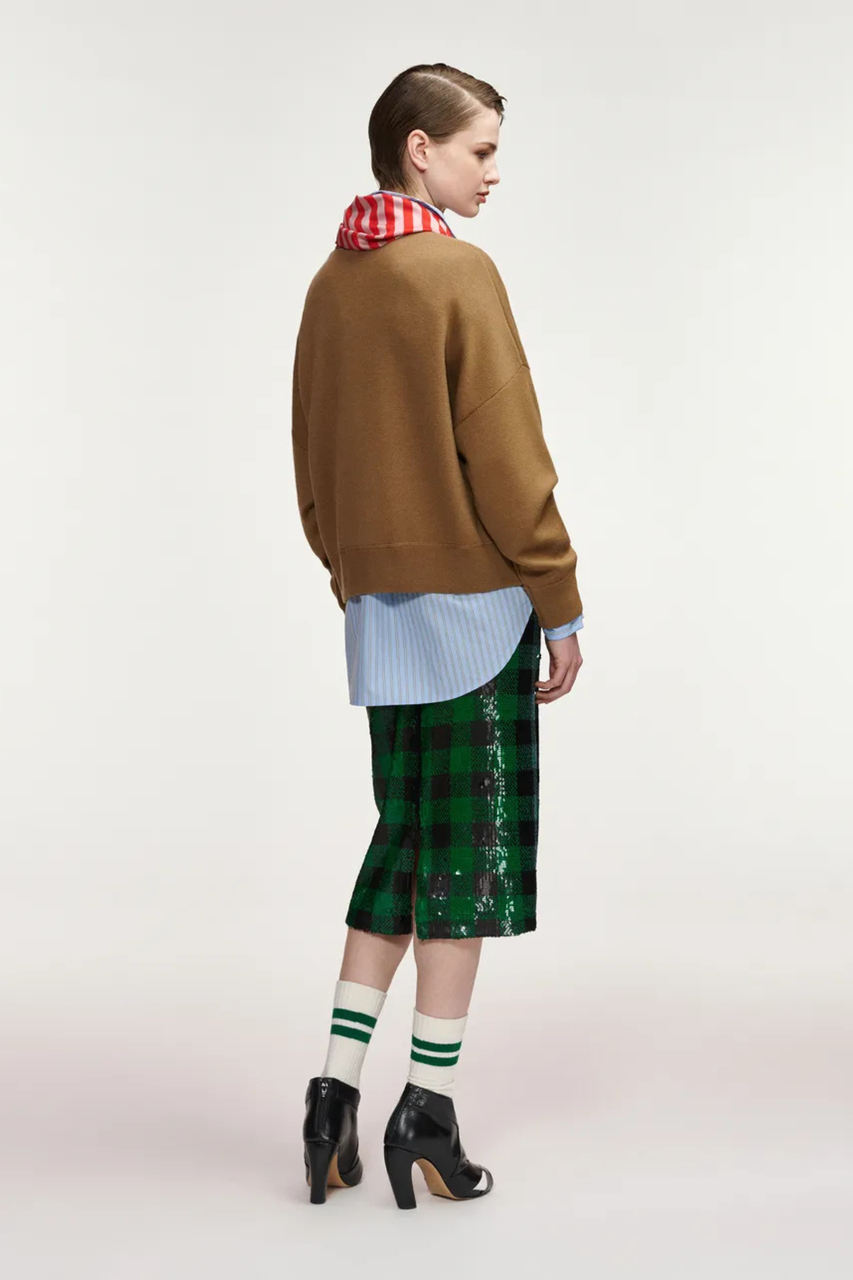 Essentiel Antwerp Kurtis Pullover With Scarf - Camel Club