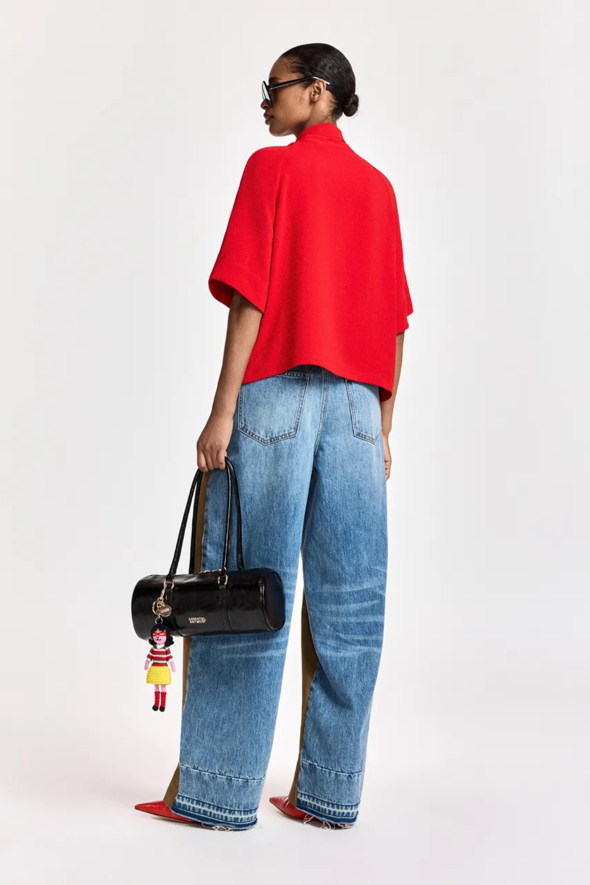 Essentiel Antwerp Kassie Neck Tie T-Shirt - Firestarter