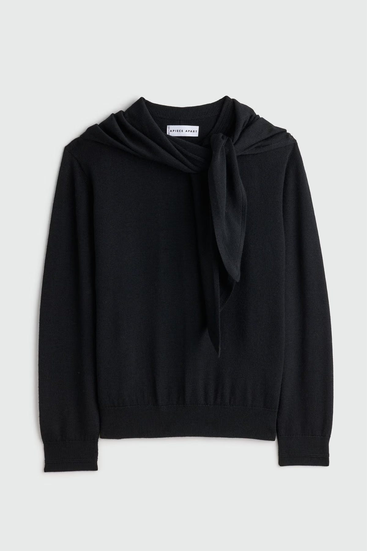 Apiece Apart Drippy Scarf Top - Black