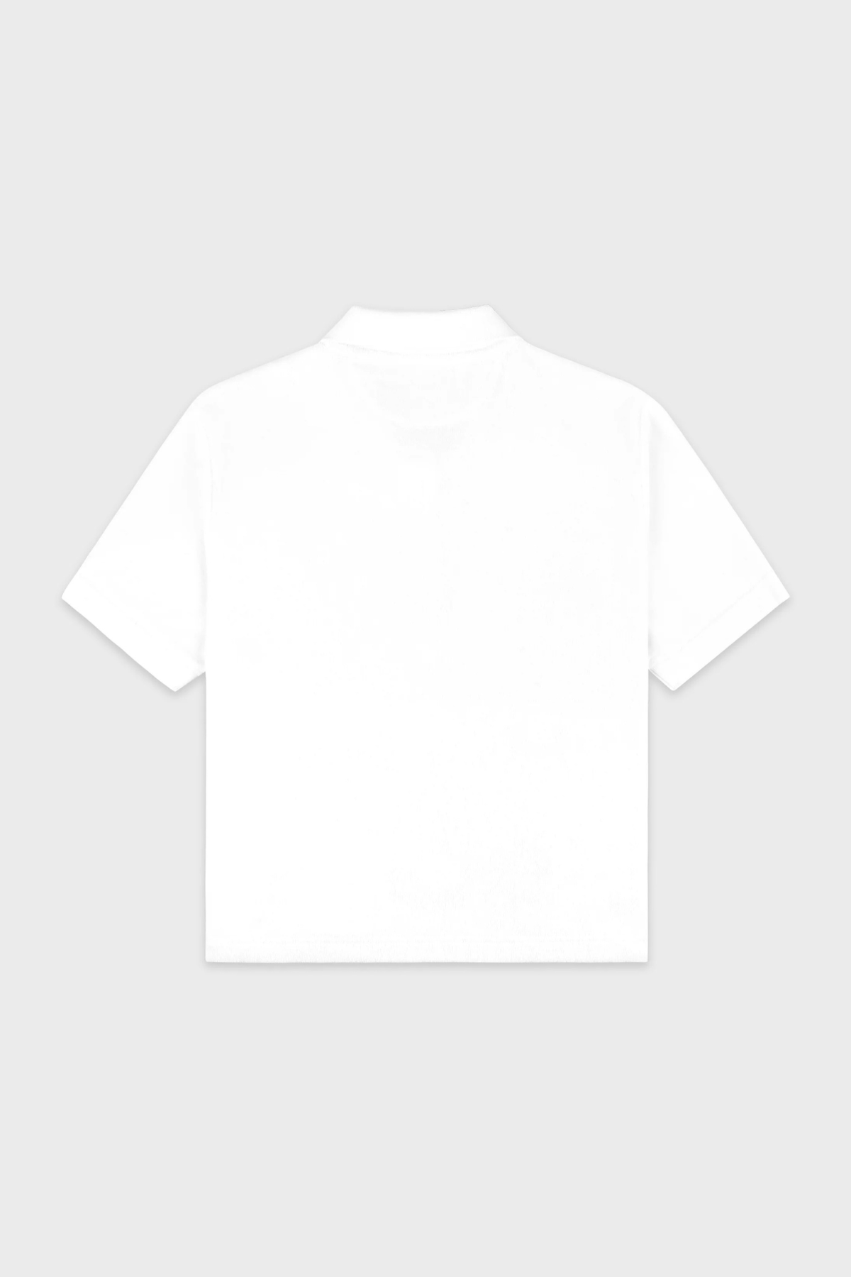 Sporty & Rich Signature Logo Terry Polo - White Light Navy
