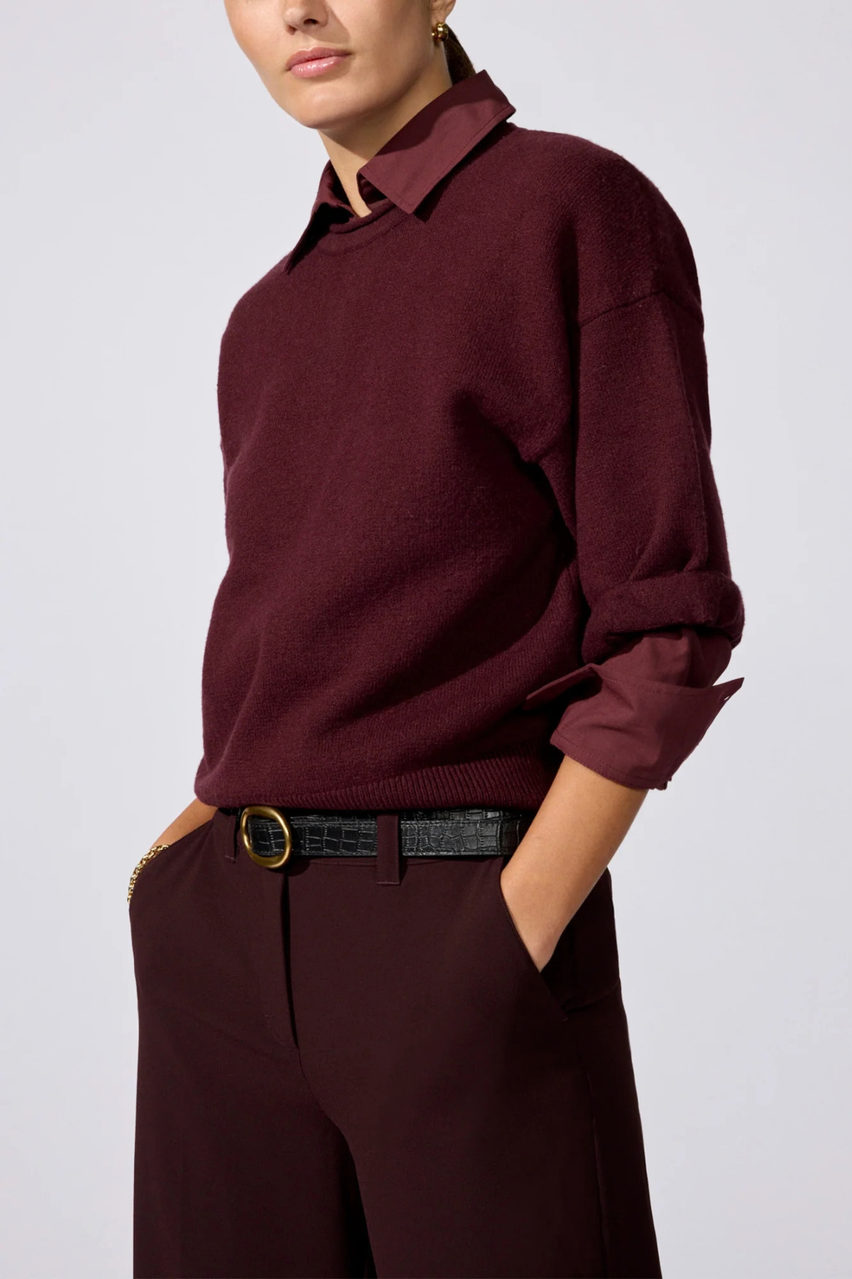 Brochu Walker The Olive Sweatshirt - Aubergine