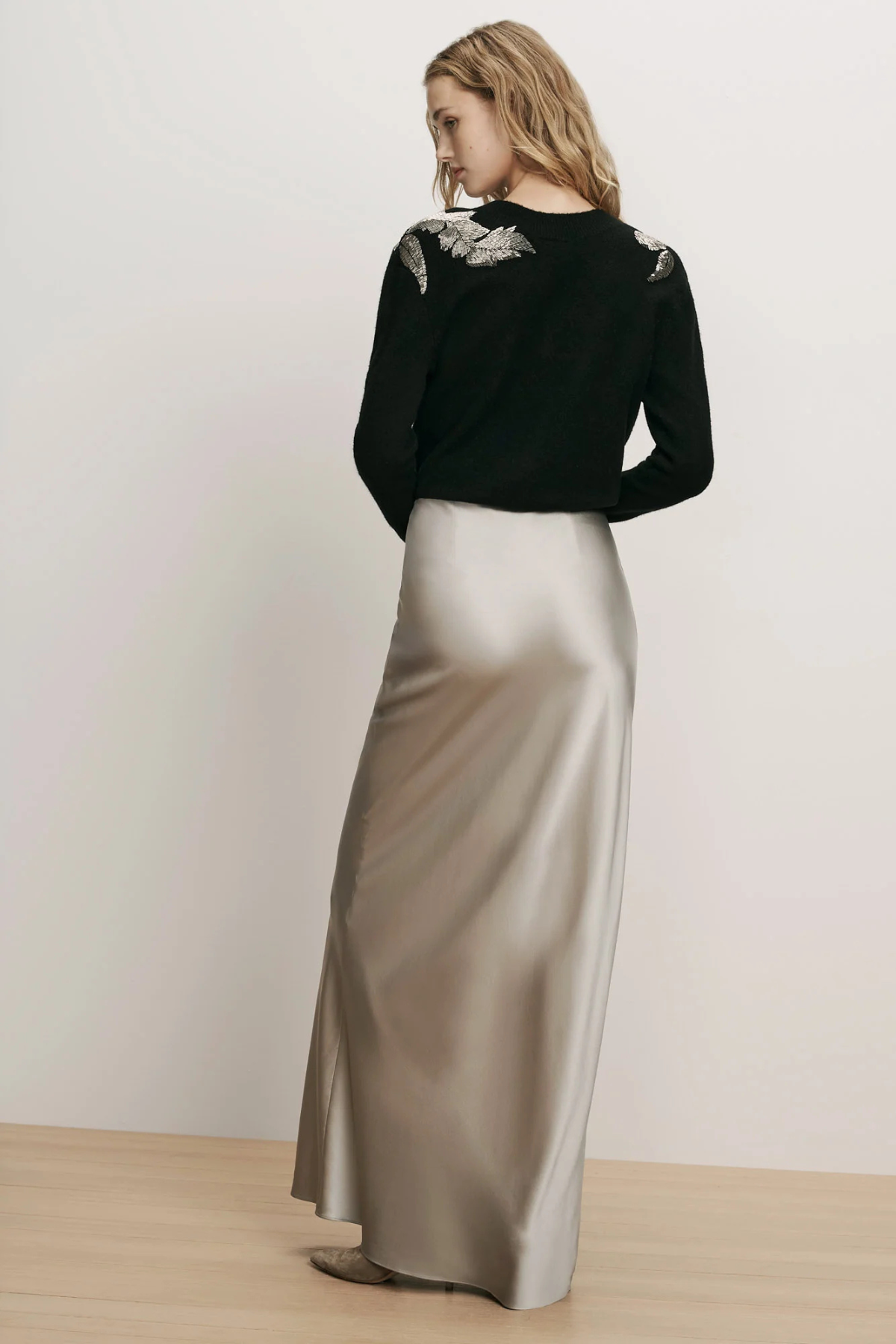 Veronica Beard Medina Skirt - Pewter