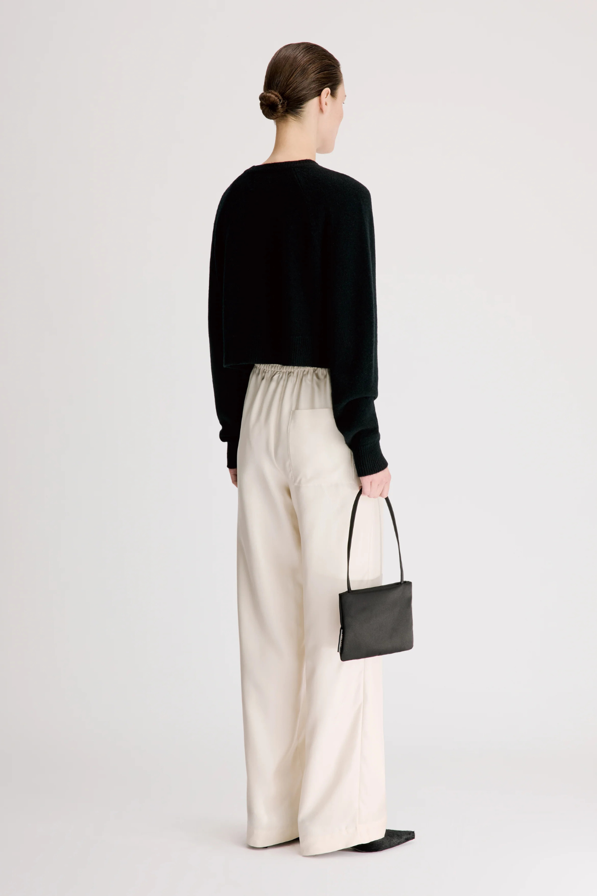 Loulou de Saison Heike Cropped Cardigan - Black