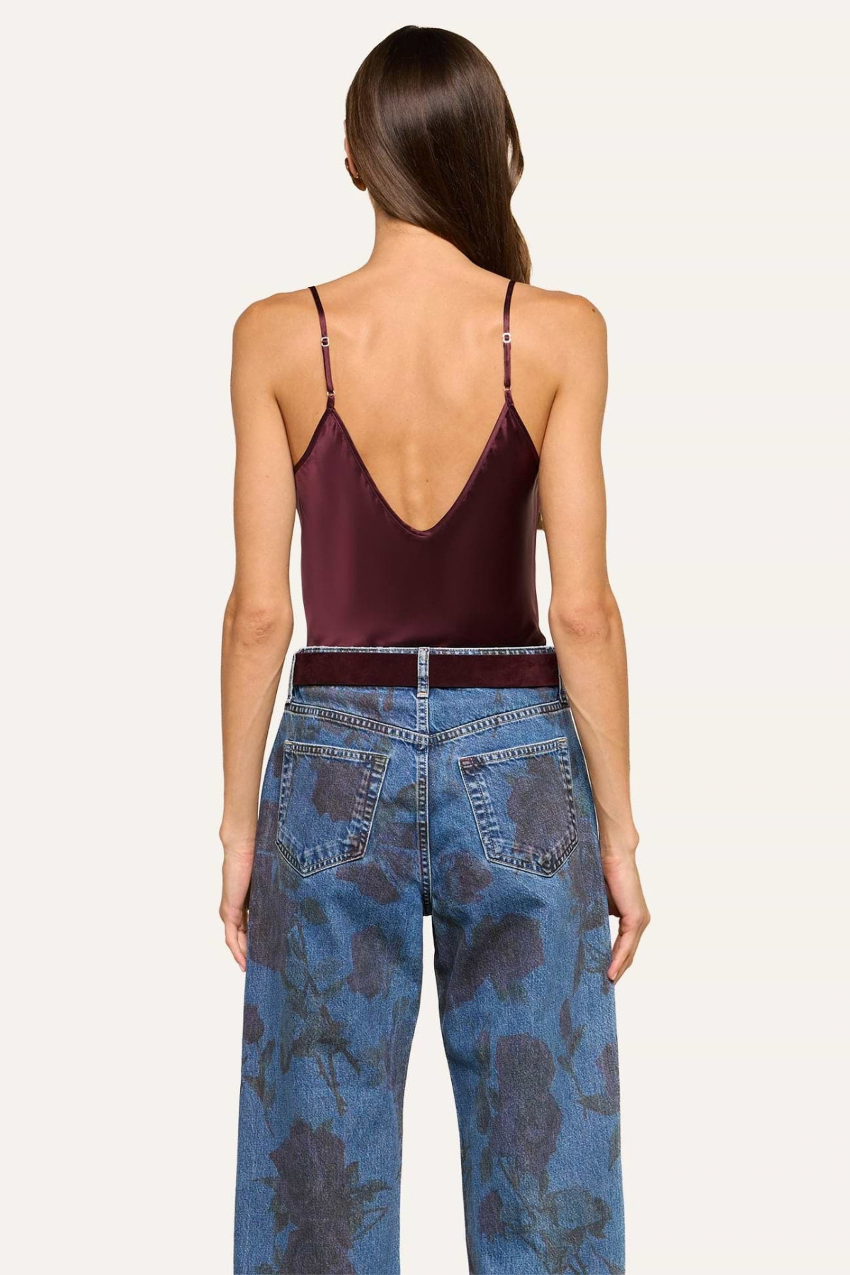 L'AGENCE Lexi Camisole - Deep Sangria