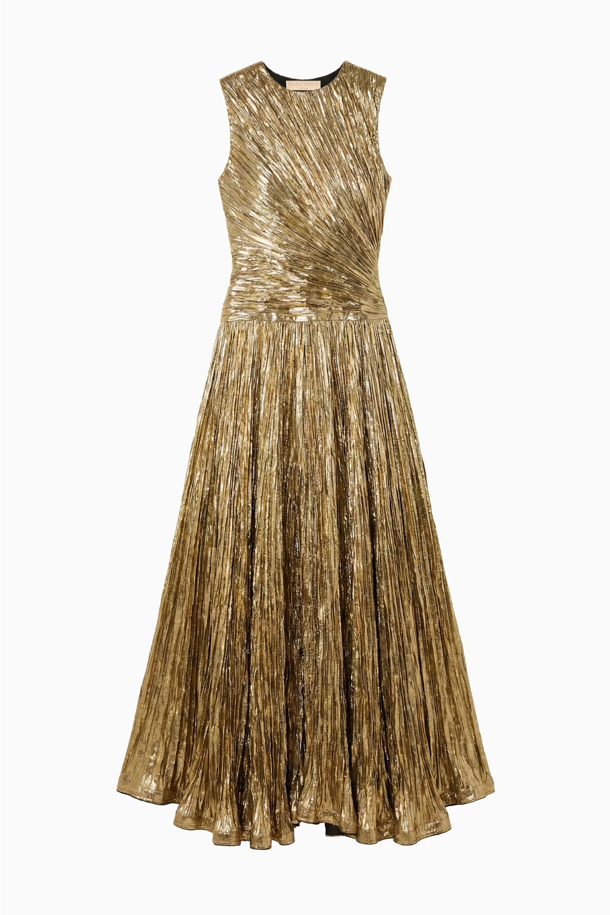Ulla Johnson Eugenia Pleated Gown - Gold