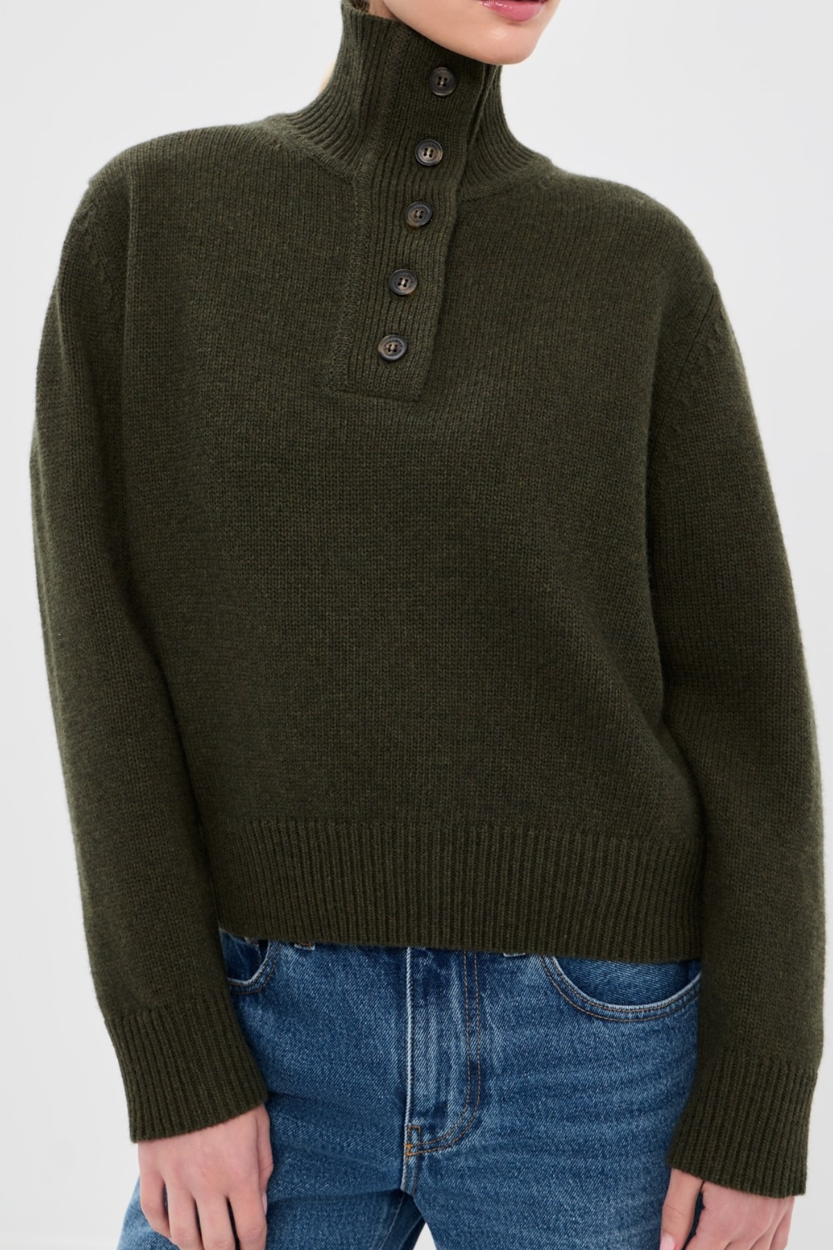 Nili Lotan Renata Sweater - Dark Pine Melange
