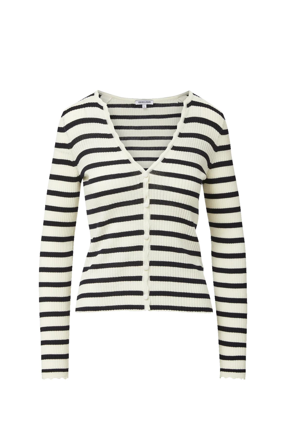 Veronica Beard Awnin Cardigan - Dove/ Navy