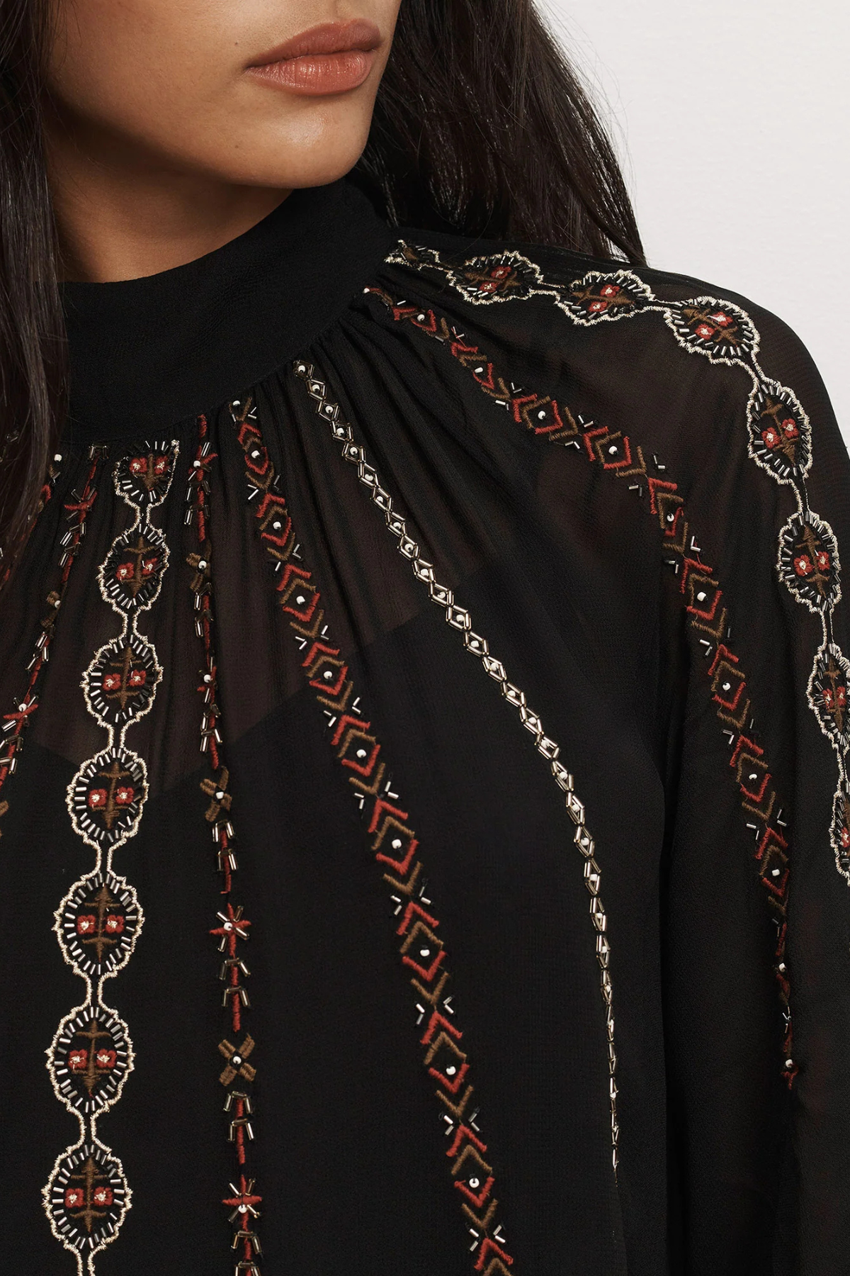 Veronica Beard Tairis Blouse - Black