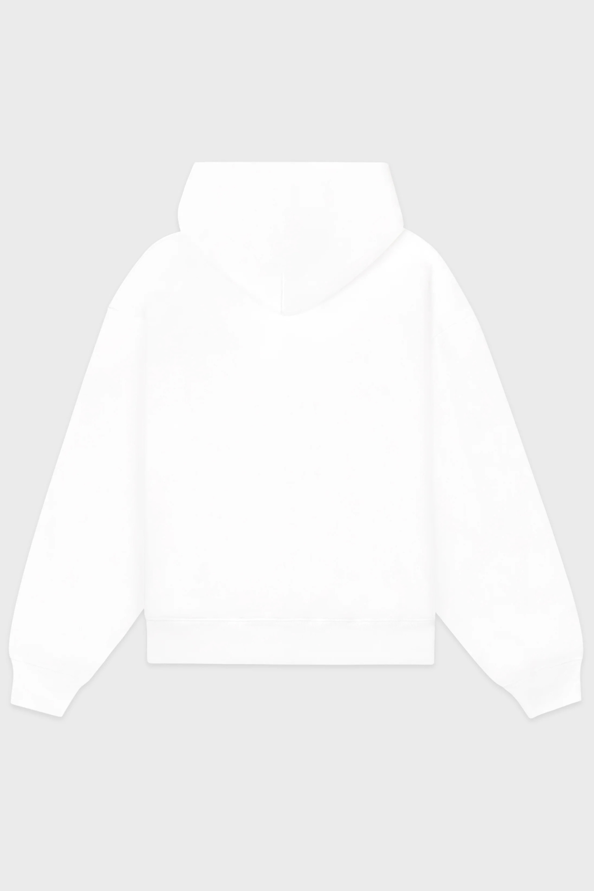 Sporty & Rich Signature Logo Embroidered Zip Hoodie - White Light Navy