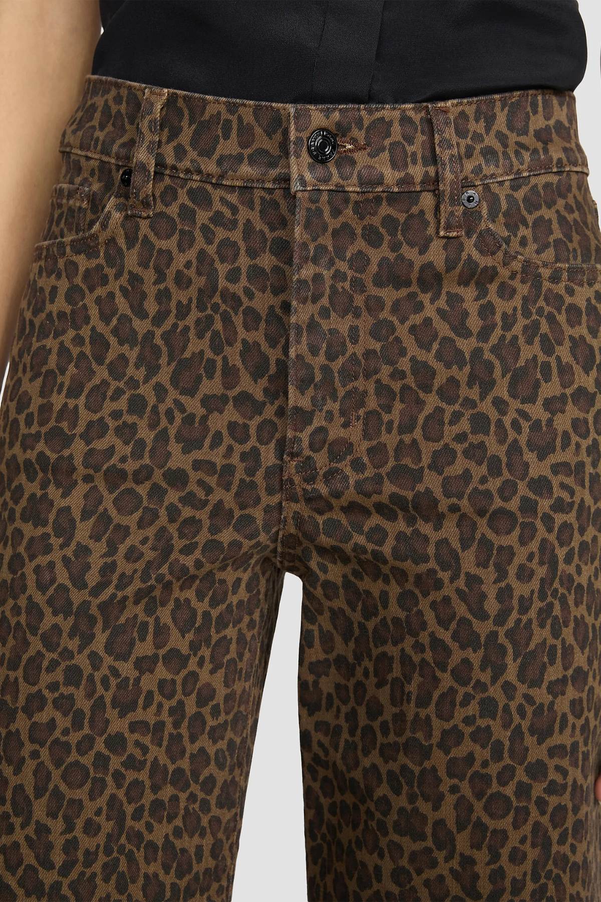 Frame Le Slim Palazzo Jeans - Leopard