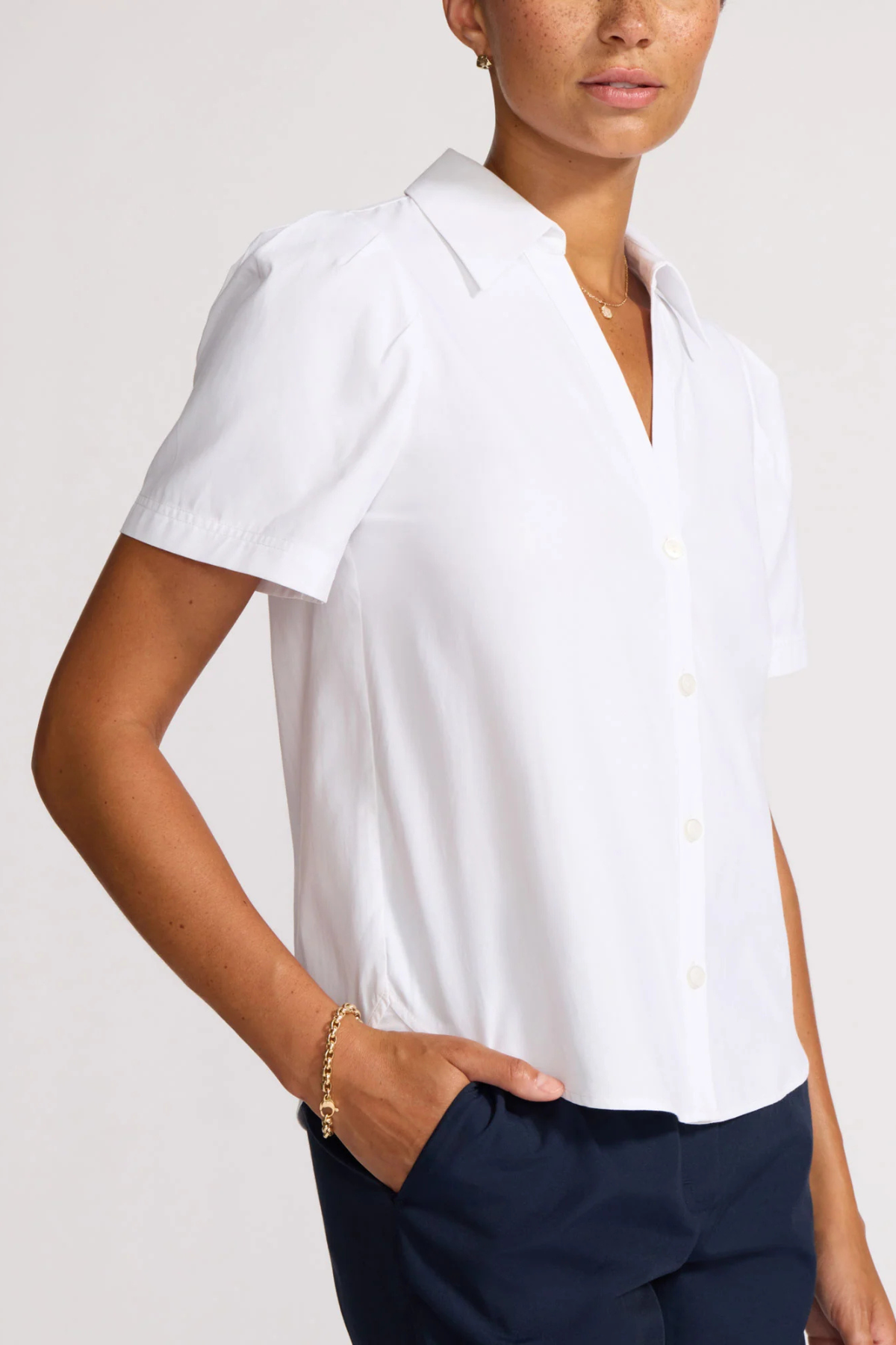 Brochu Walker Alina Top - Salt White