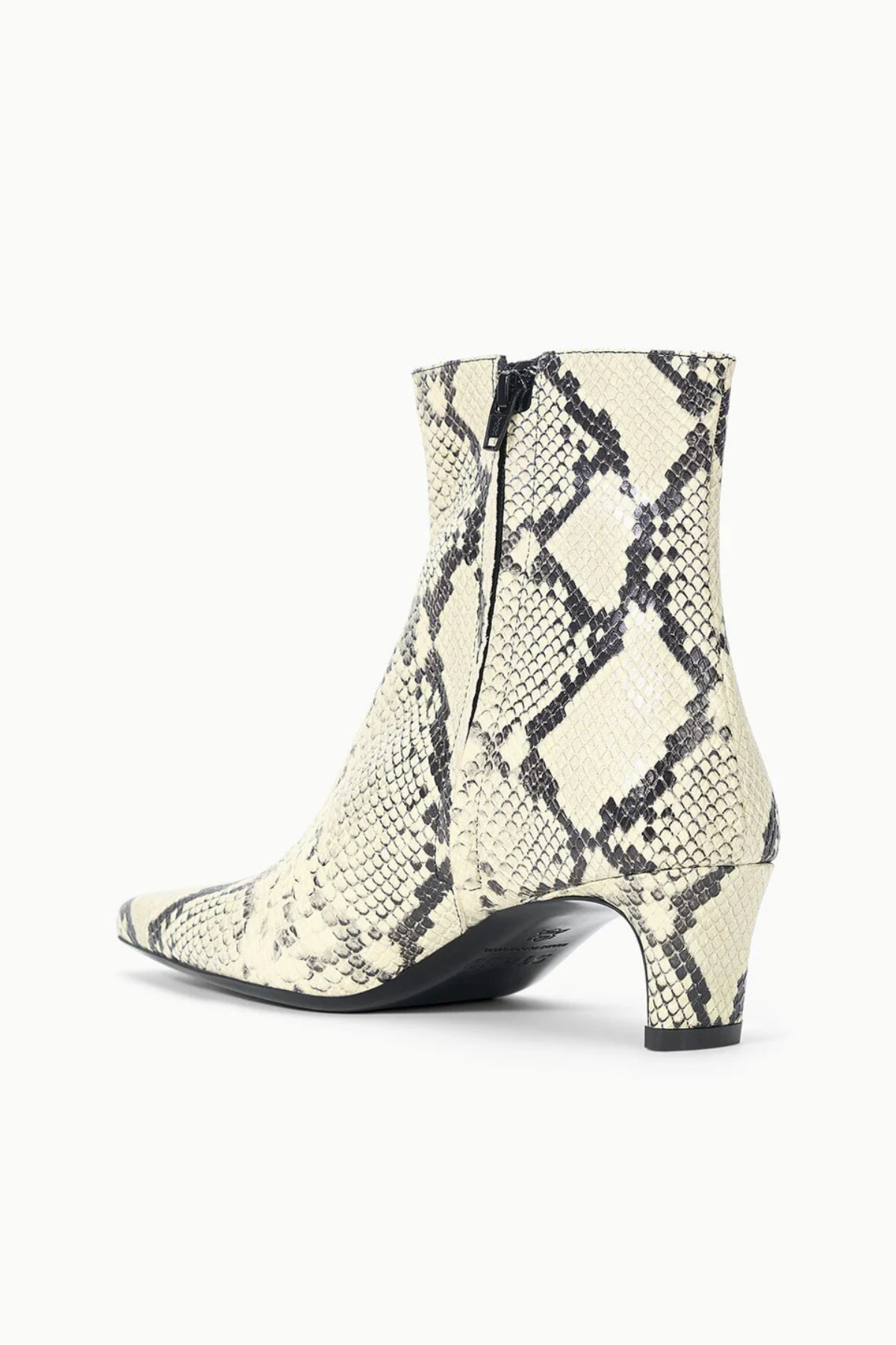 Staud Wally Ankle Boot - White Snake