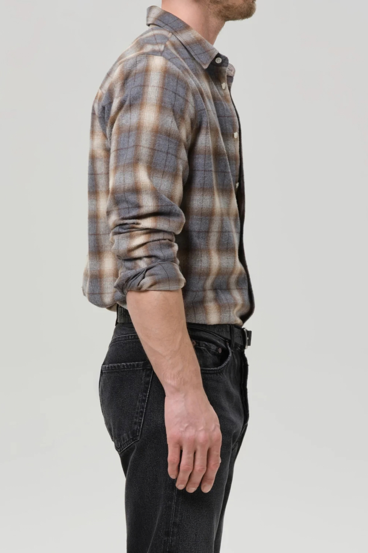 Citizens of Humanity Men's Long Sleeve Cairo - Cascade Plaid