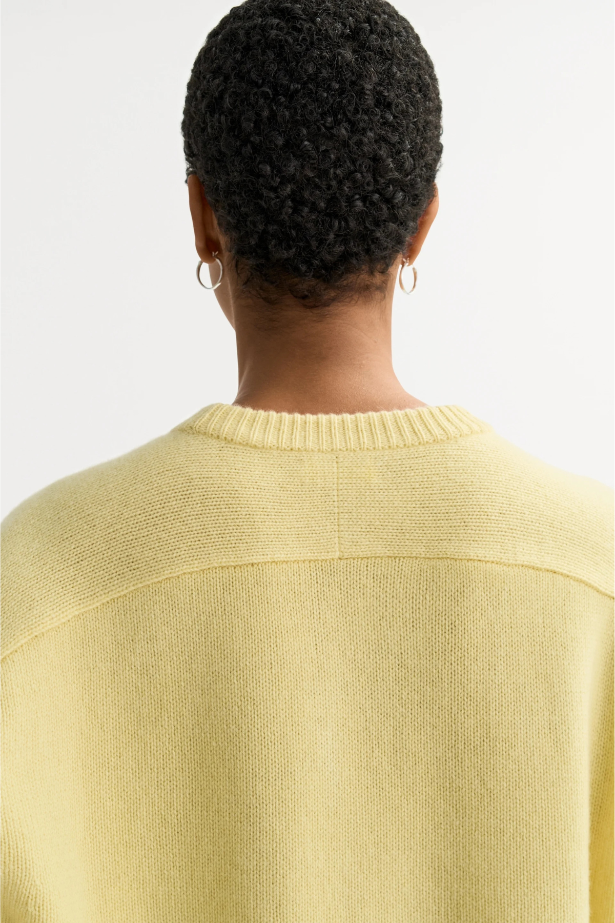 Soft Goat Cashmere Top - Honeydew Yellow