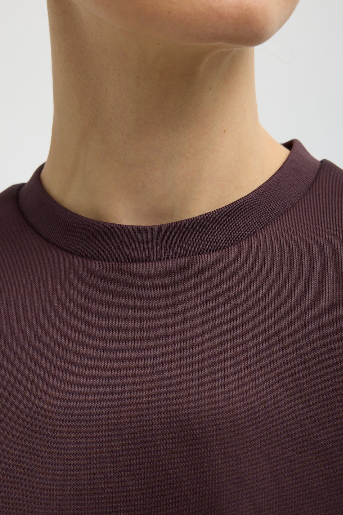 Tibi Active Knit Easy T-Shirt - Brown