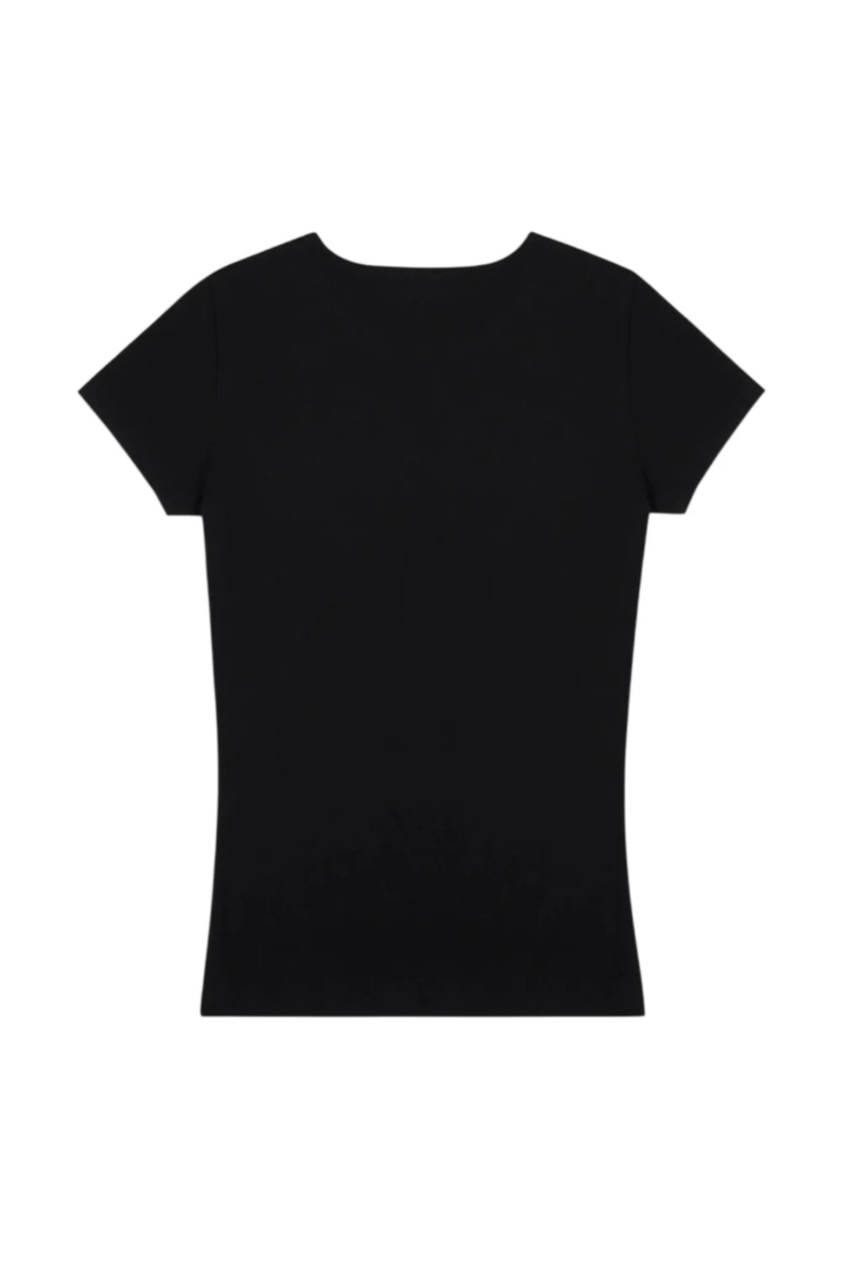 Sporty & Rich Signature Logo Krystal T-Shirt - Black Crystal